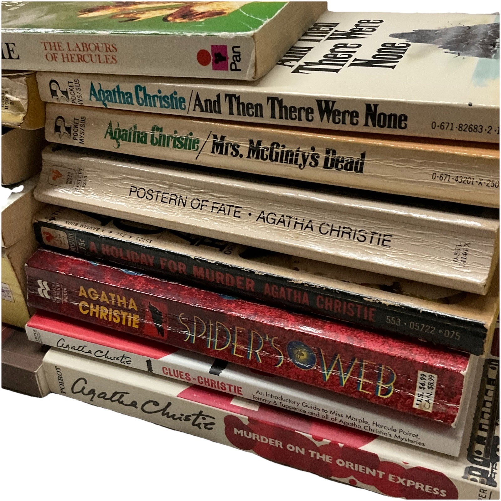 Agatha Christie PB Book Lot of 13: Then There Were None, Murder of Roger Ackroyd