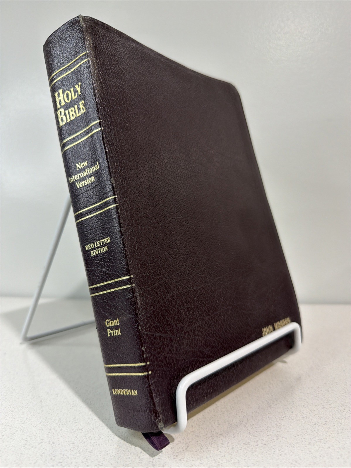 NIV 1984 Giant Print Reference Bible – Burgundy Imitation Leather