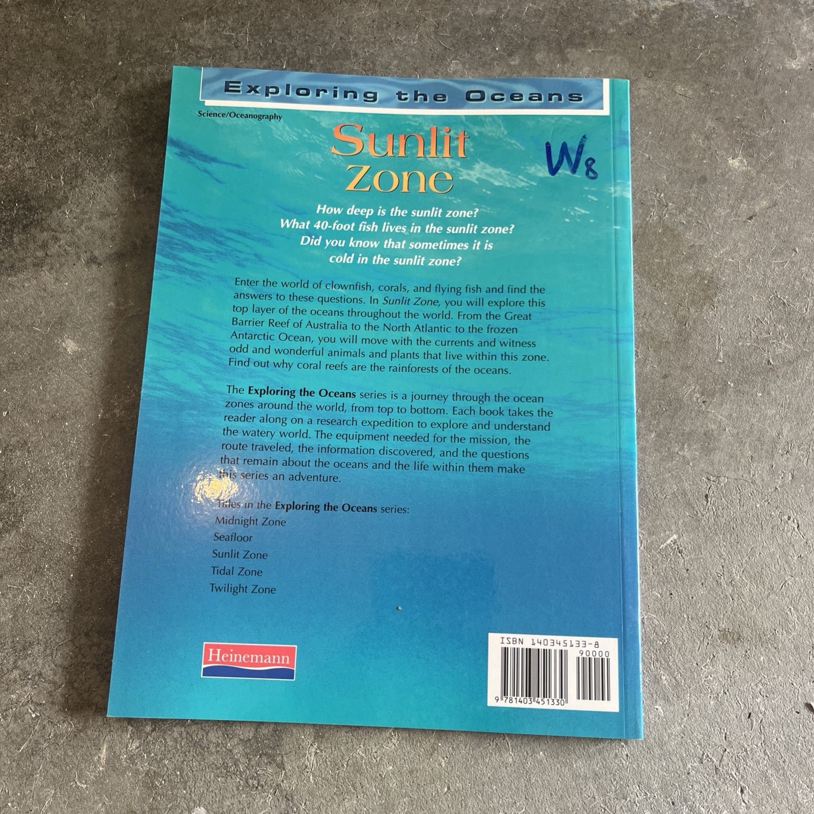 Exploring The Oceans: Sunlit Zone by John Woodward Paperback LIKE NEW