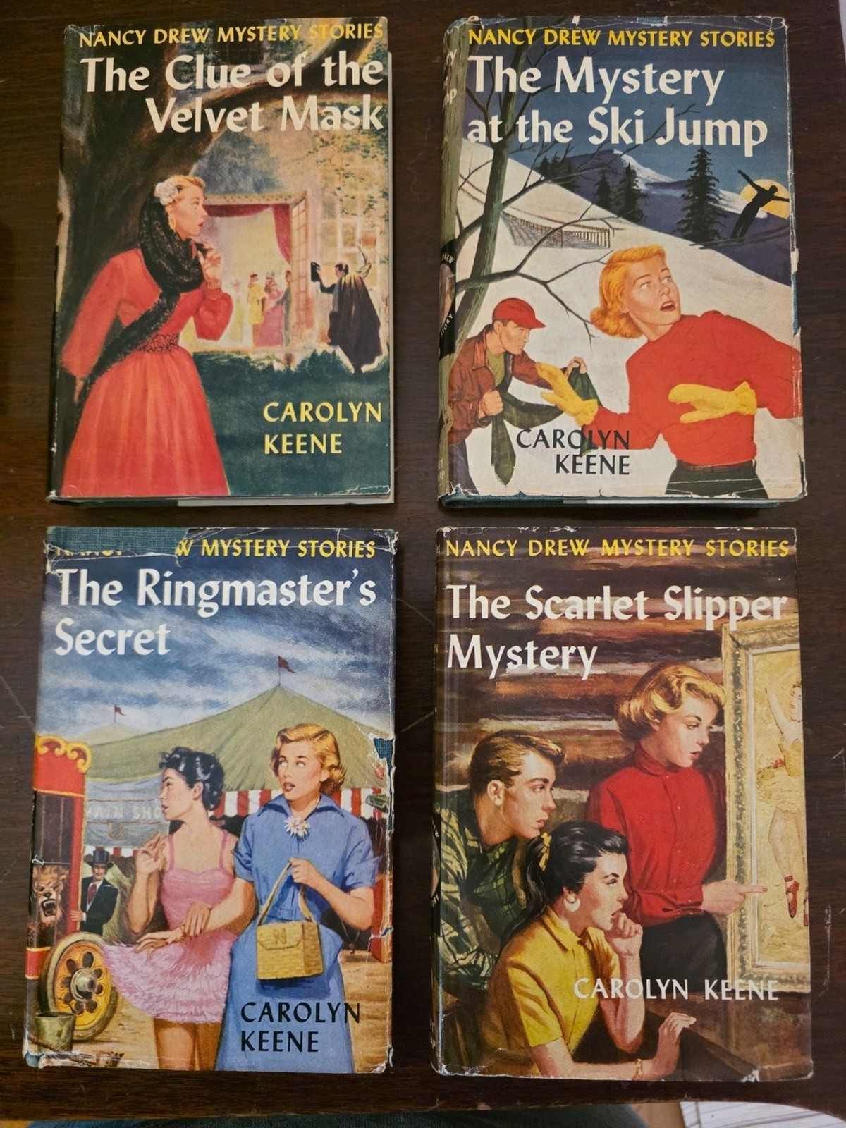 COMPLETE SET ALL 32 NANCY DREW MYSTERY STORIES in HARDCOVER w/DUST JACKETS