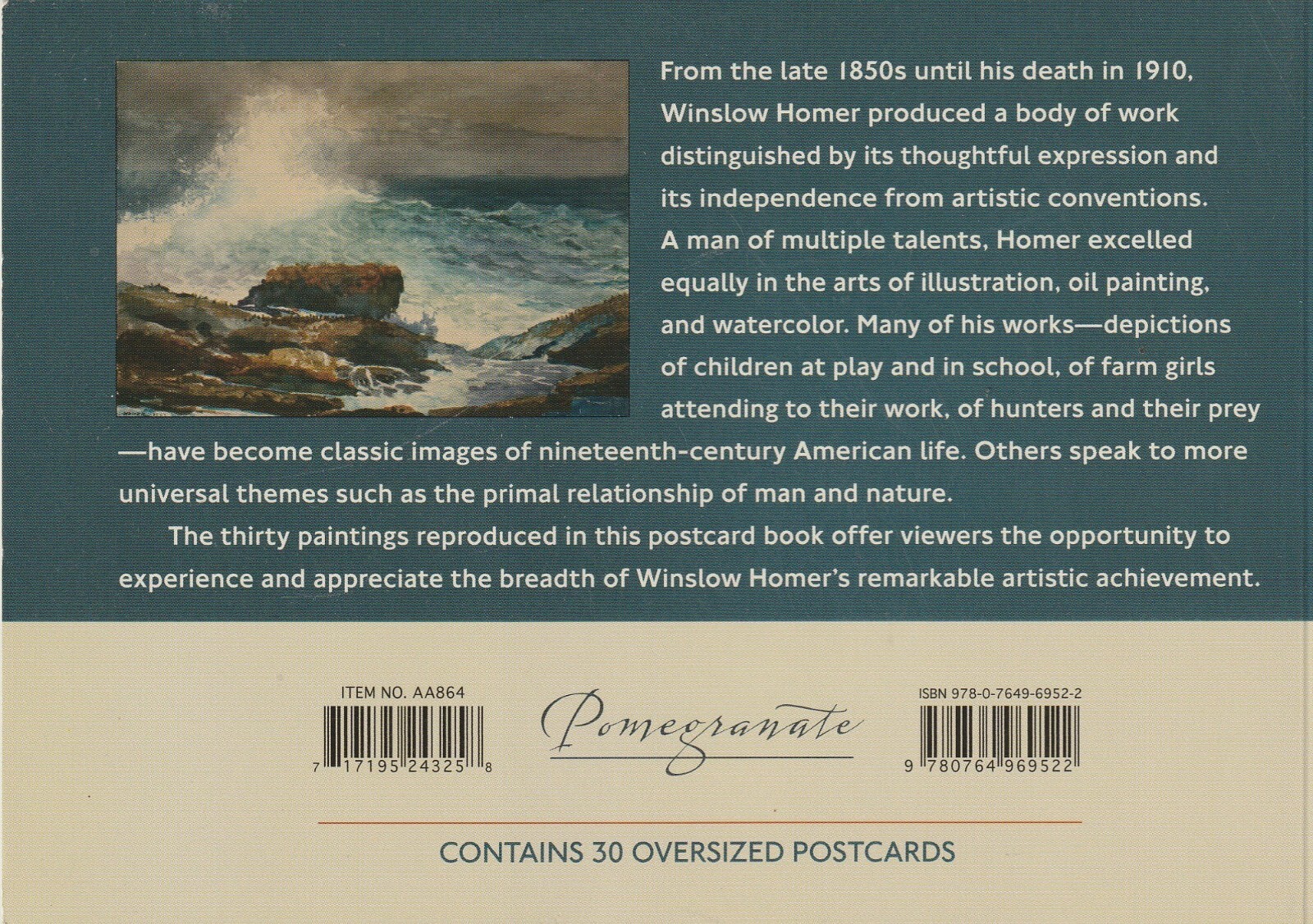 Winslow Homer: A Book of 30 Postcards, National Gallery of Art, Washington