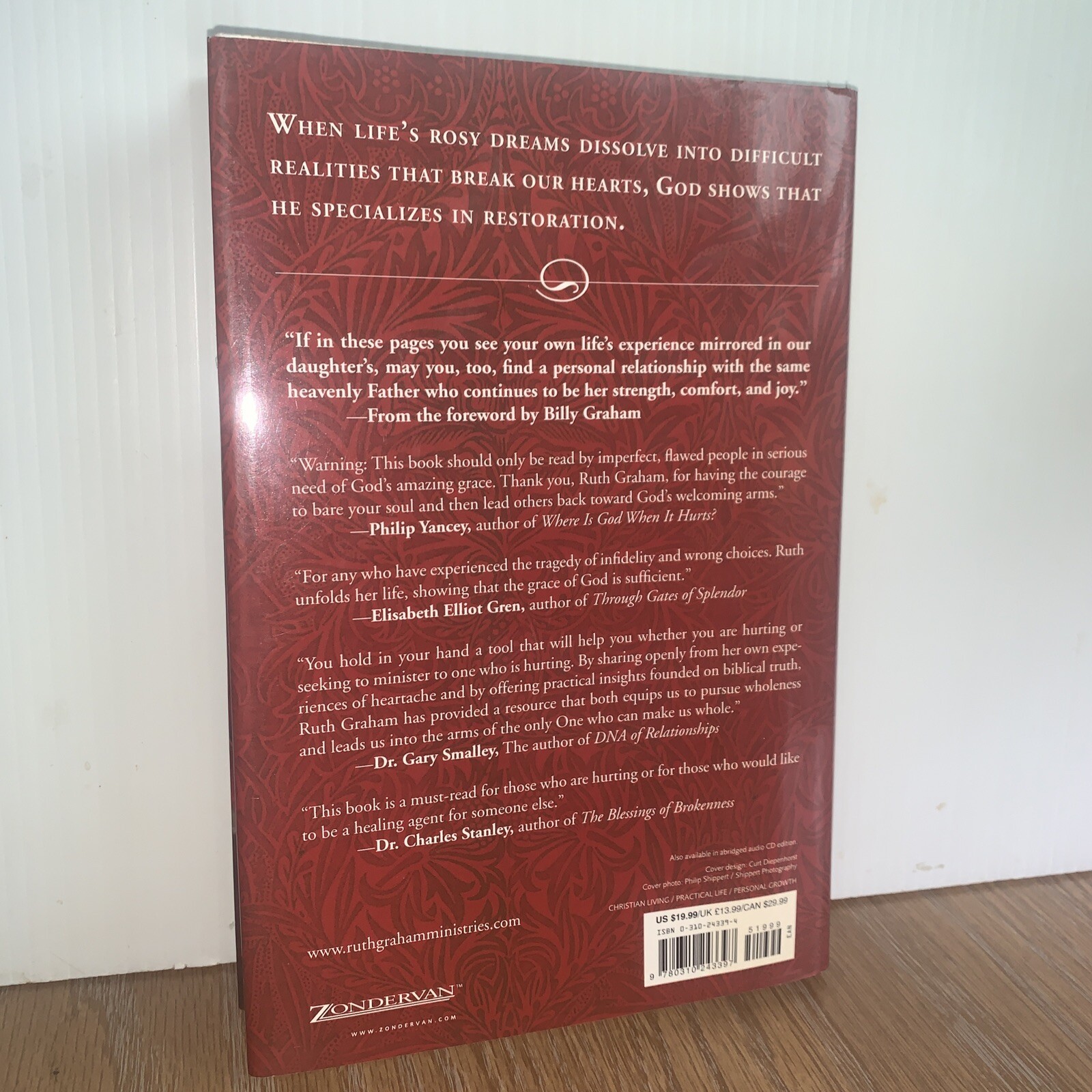 In Every Pew Sits A Broken Heart Hope for the Hurting Ruth Graham Unsigned Copy