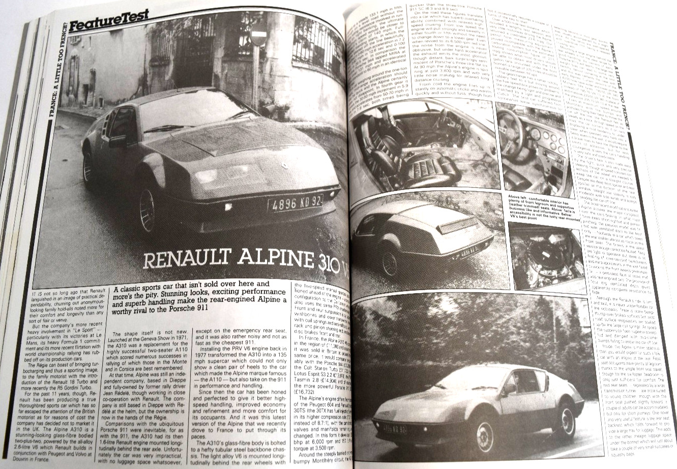 Renault Alpine Gold Portfolio 1958-1994 Brooklands Books Softbound *VERY GOOD*