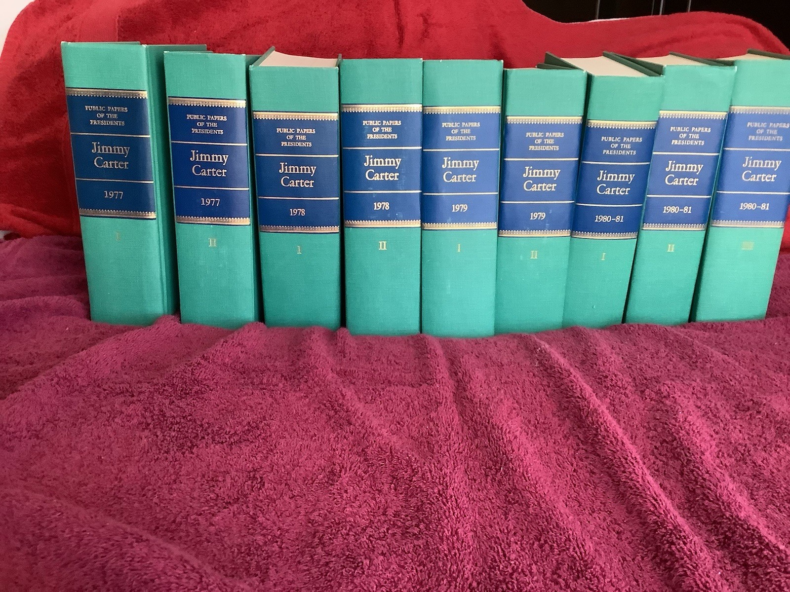 Public Papers of the Presidents U S JIMMY CARTER, 1977-81 9 VOL SET SIGNED JSA
