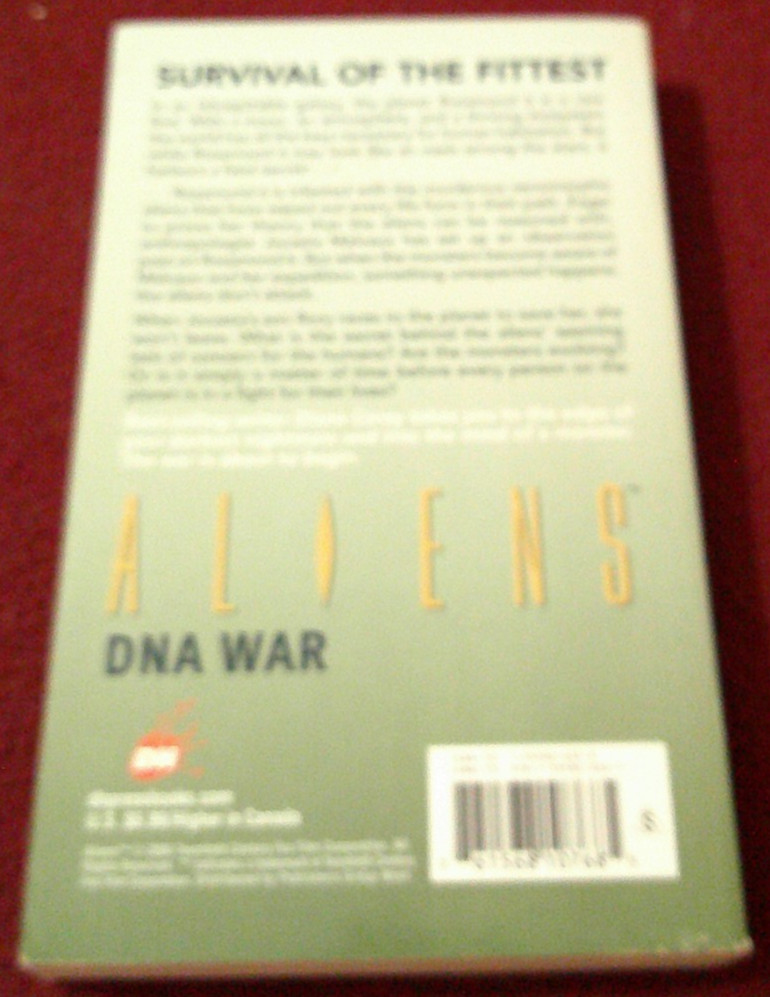 Aliens: DNA War by Diane Carey (2006, pb) first print horror science fiction