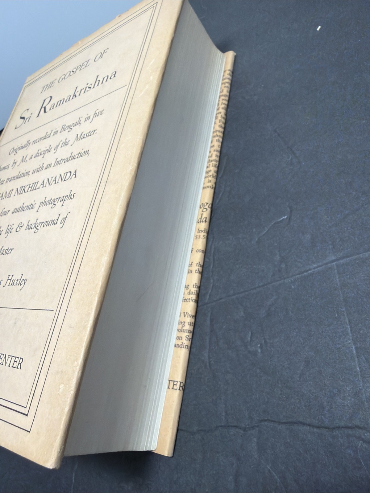The Gospel Of Sri Ramakrishna Hardcover 1973 W/Dust Jacket