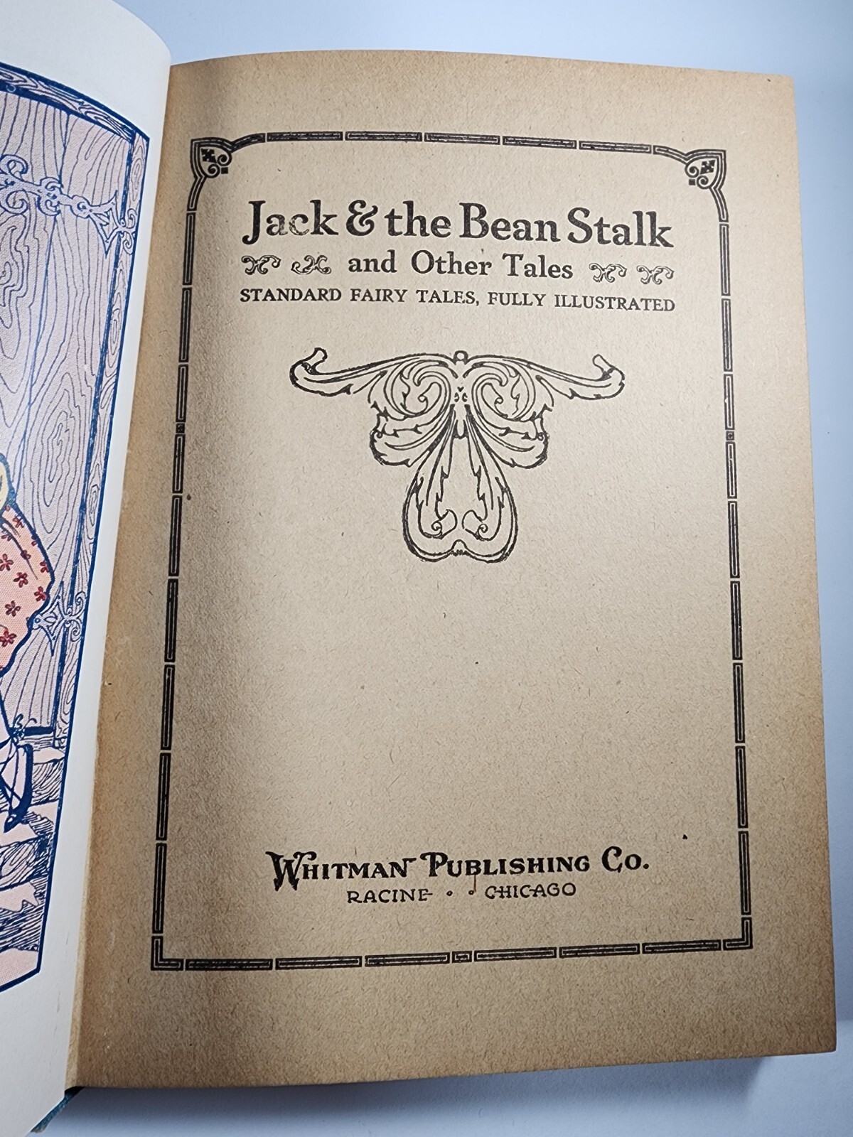 Vintage 1919 Jack And The Beanstalk And Other Tales Book Whitman Publishing RARE