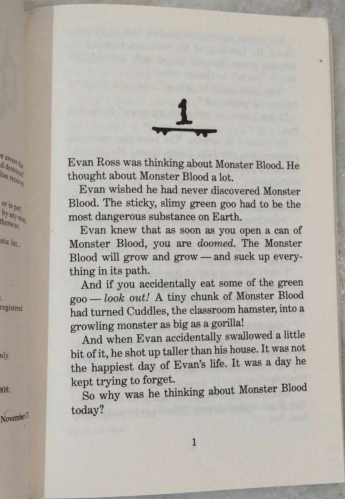 Free Shipping to USA- Monster Blood IV by R. L. Stine (Goosebumps – 62)