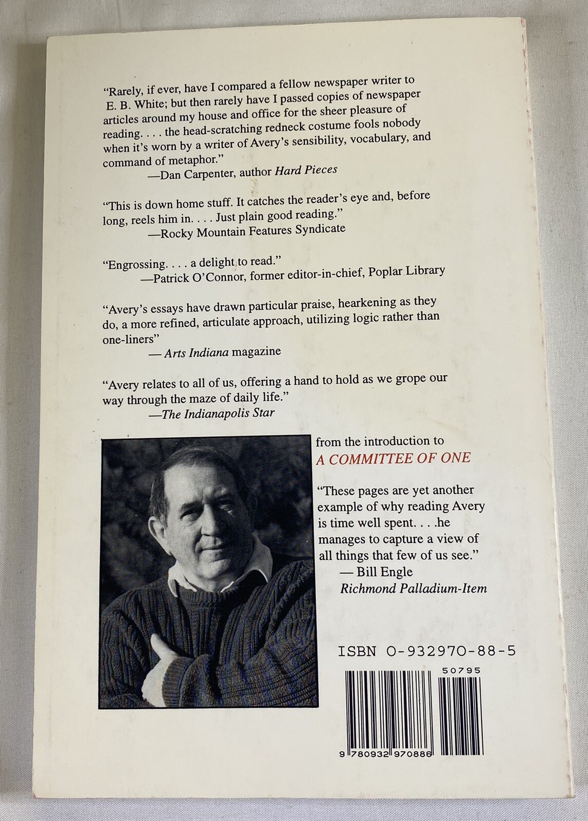 A Committee Of One Chuck Avery Paperback￼