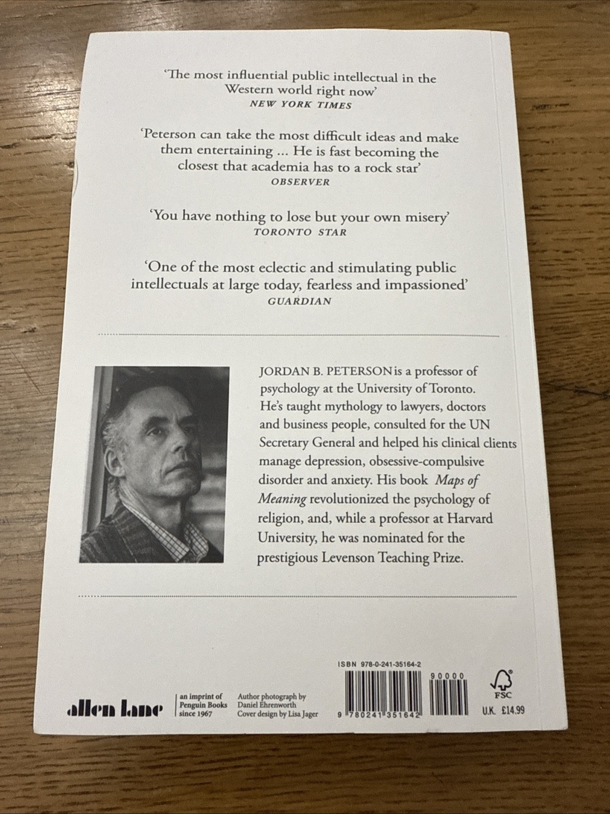 12 Rules For Life [Paperback] An Antidote To Chaos Jordan B. Peterson