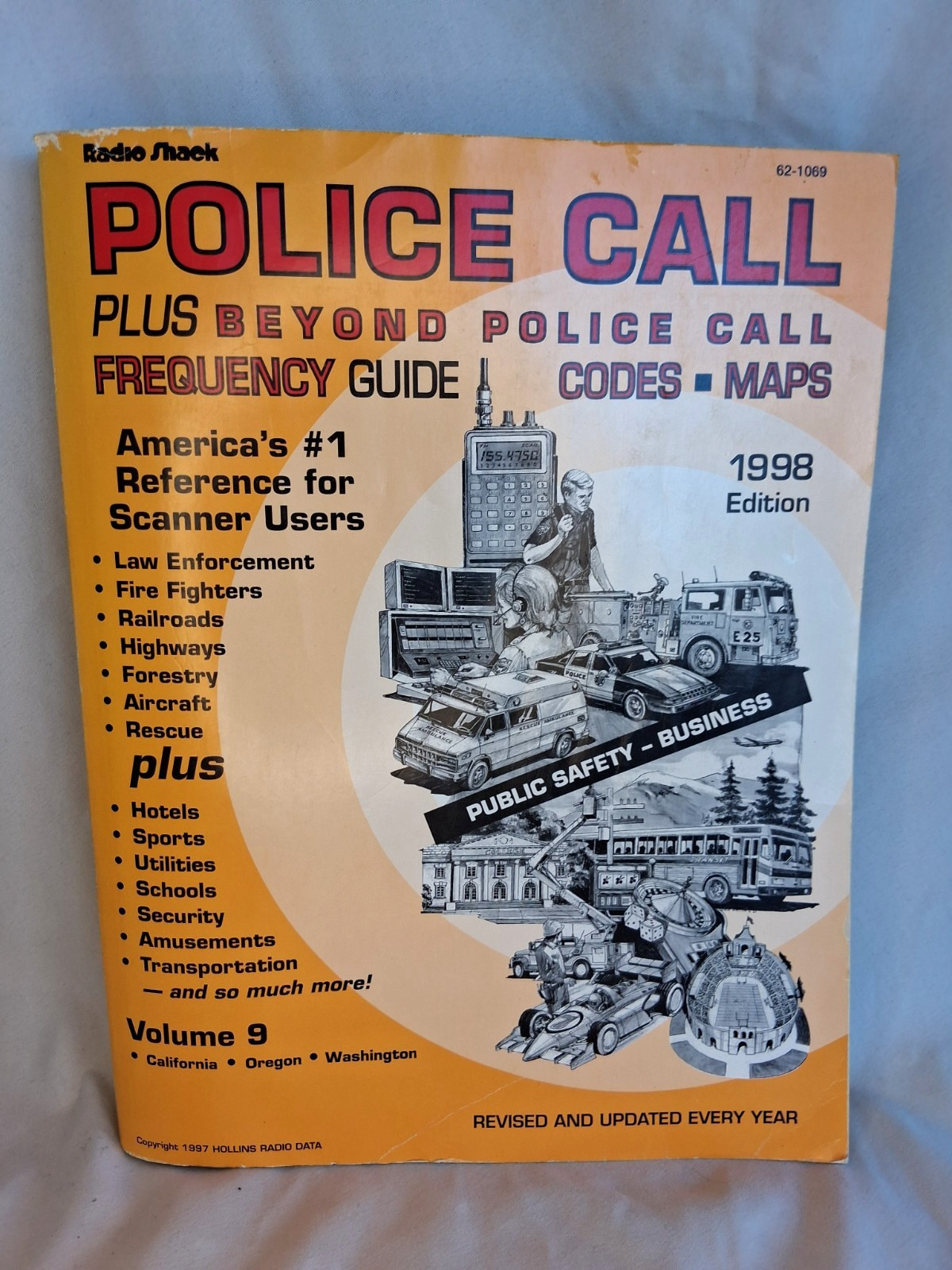 Police Call Radio Guide 1998 Edition Radio Shack Vol. 9 – VGC