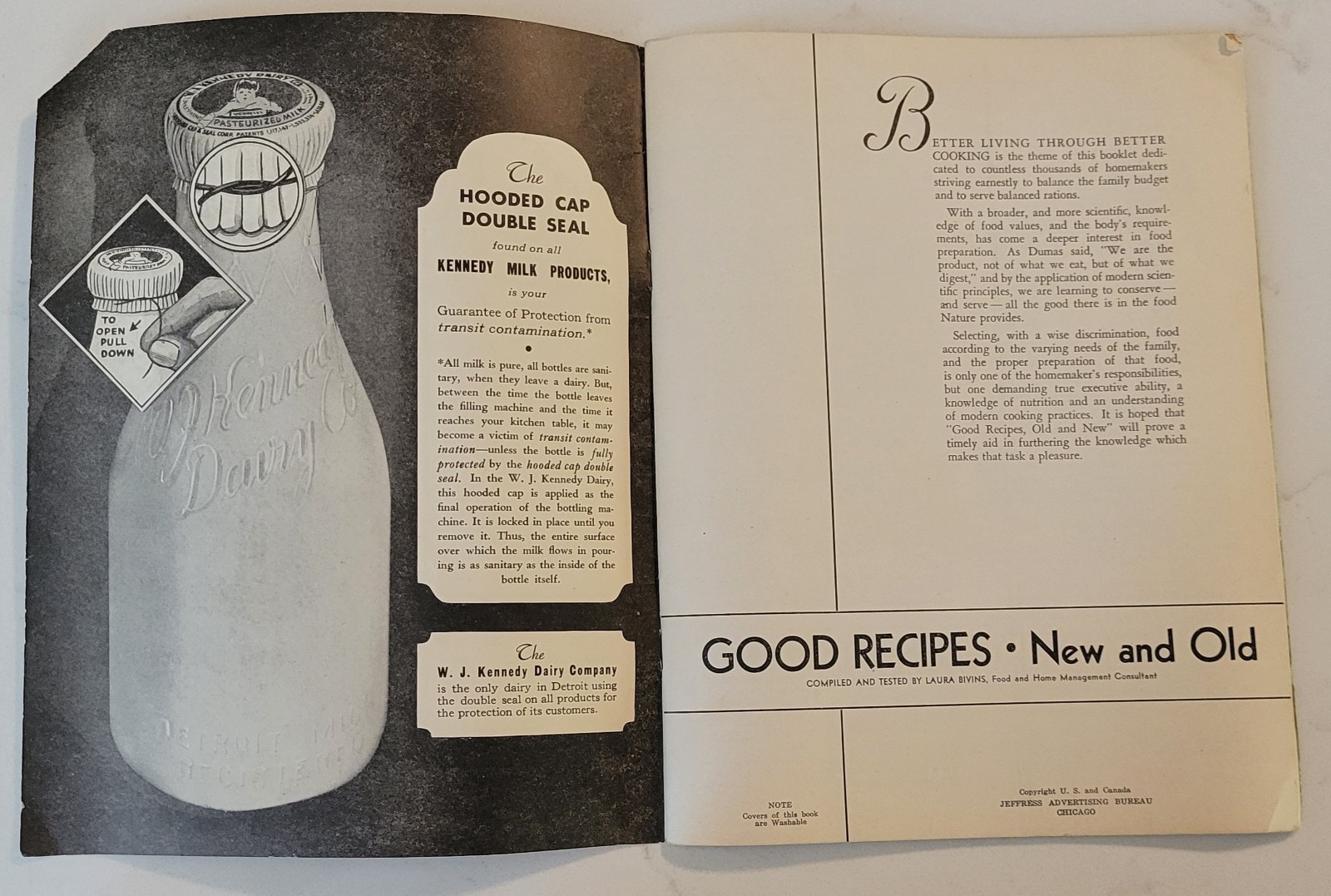 Vintage 1930’s „Good Recipes-Old And New“ Magazine Style Cookbook