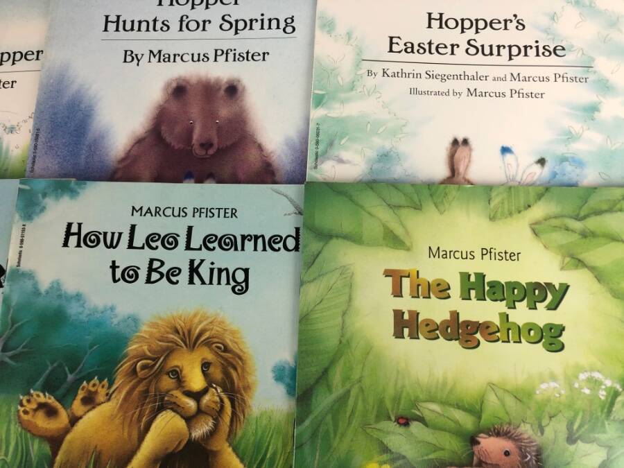 LOT 13 Marcus Pfister Picture Books Fister Hopper Penguin Pete Dazzle Dinosaur