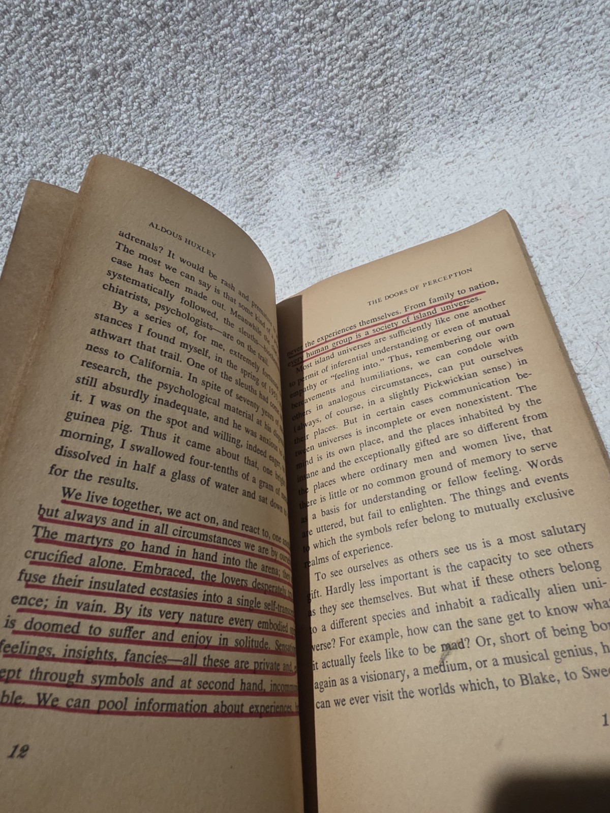 Doors of Perception 1st Perennial Library Edition 1970 by Aldous Huxley PB A