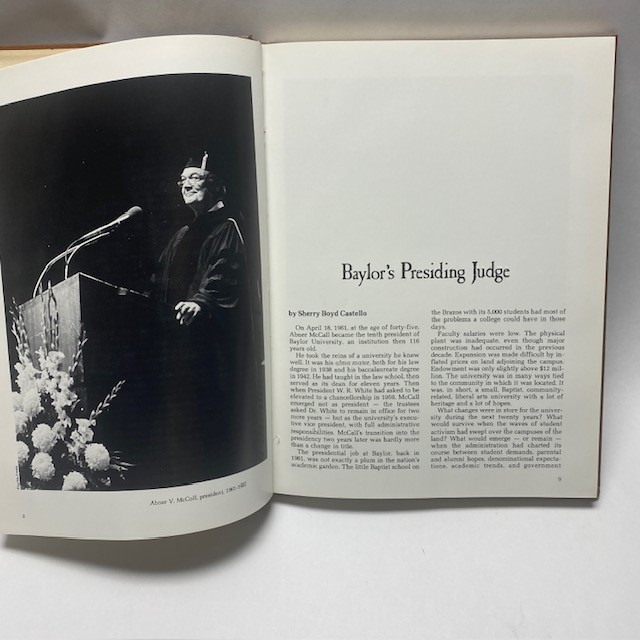 Abner McCall One Man’s Journey 1981 Baylor Hardcover 1st Ed Used