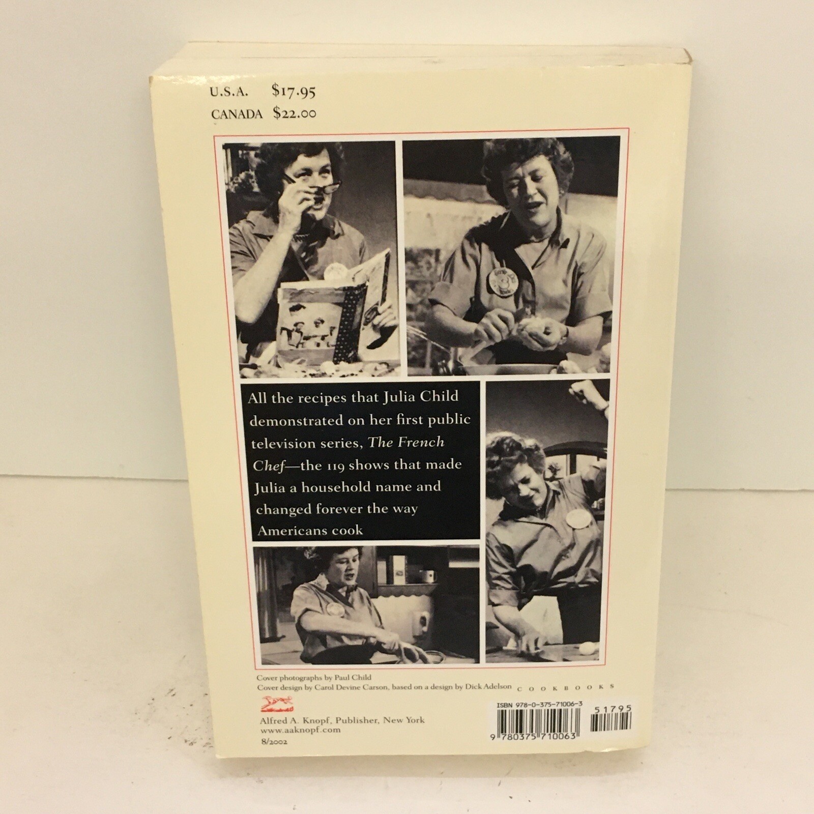 The French Chef Cookbook by Julia Child GUC PB SC 8th Printing 2009 424 Pages