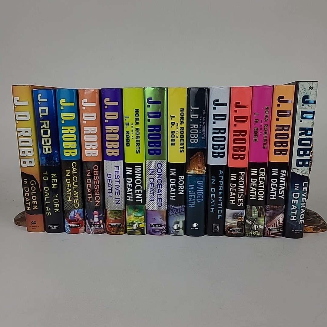 Lot of 14 In Death Hardcovers by J.D. Robb Nora Roberts Police Science Fiction