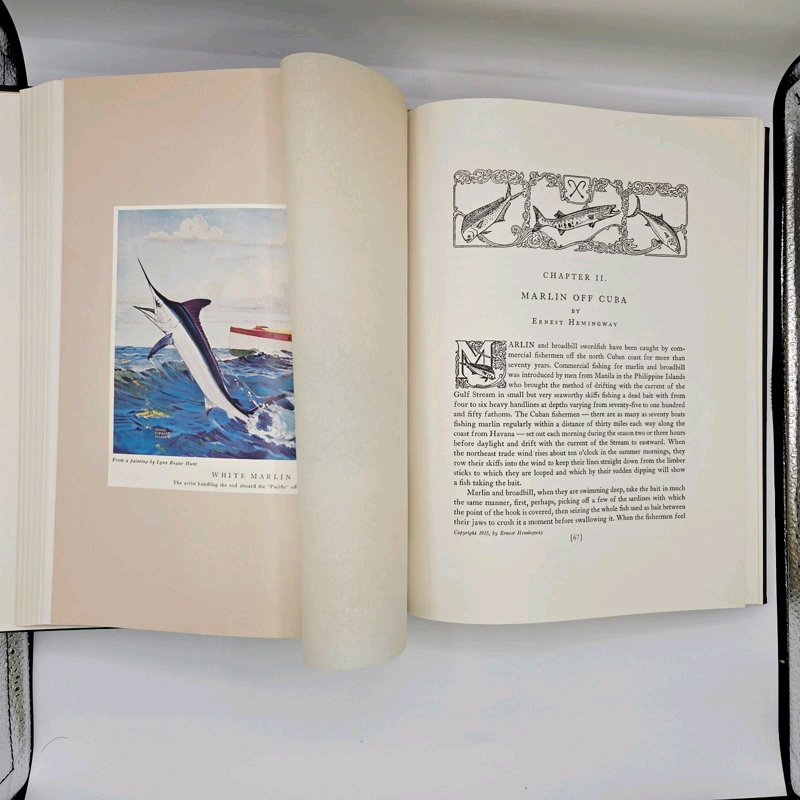 American Big Game Fishing by Connett, 1986, Premier Press Leather #424/3000 VG