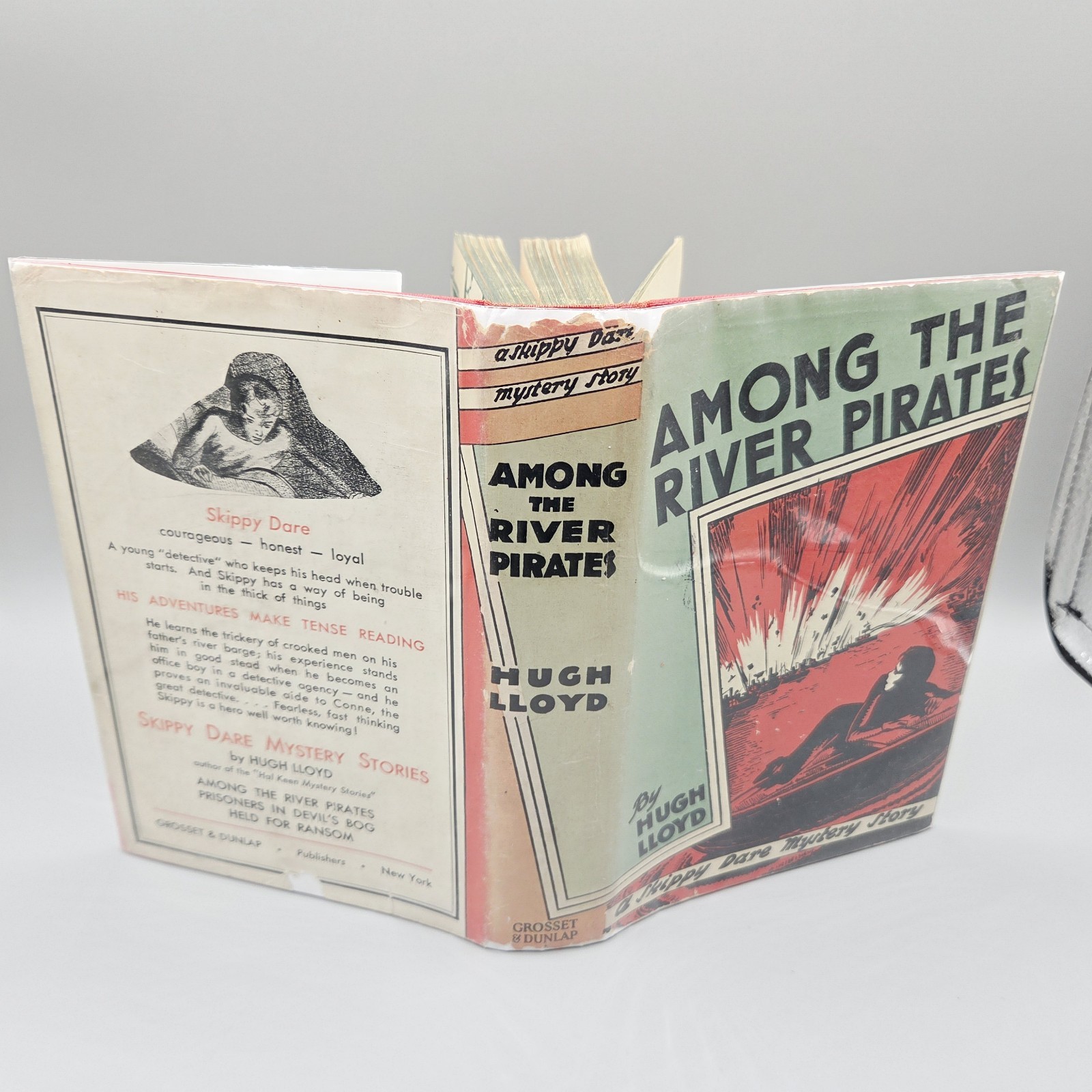 Among the River Pirates by Hugh Lloyd 1934 Skippy Dare 1930s Reprint HCDJ