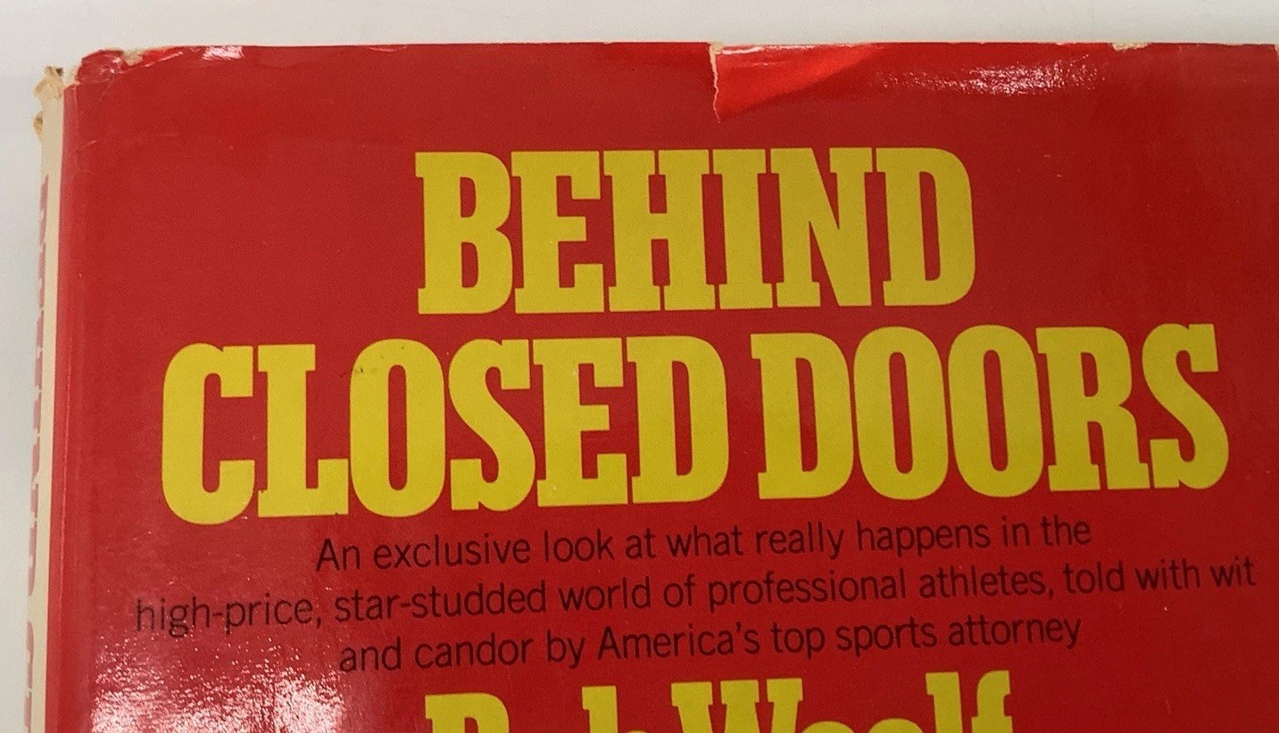 Bob Woolf Behind Closed Doors Signed 1st Edition 1976 Inscribed To Herb Mann