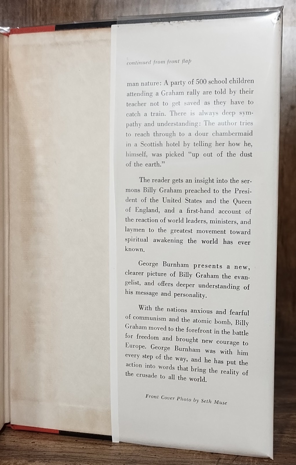 Billy Graham A Mission Accomplished George Burnham 1955 First Ed Hardcover Revel