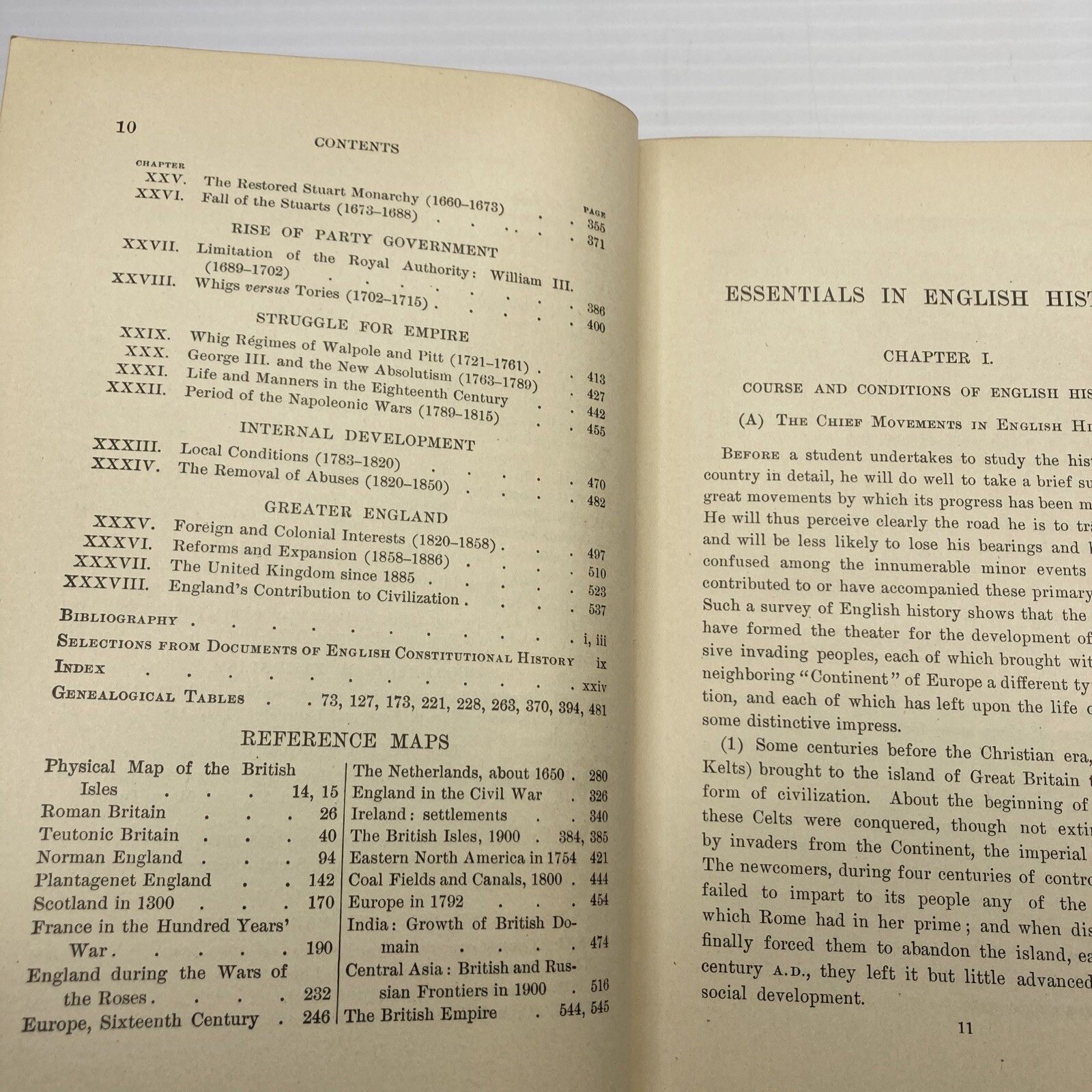 Antique History Book Essentials in English History Albert Perry Walker 1905 HC