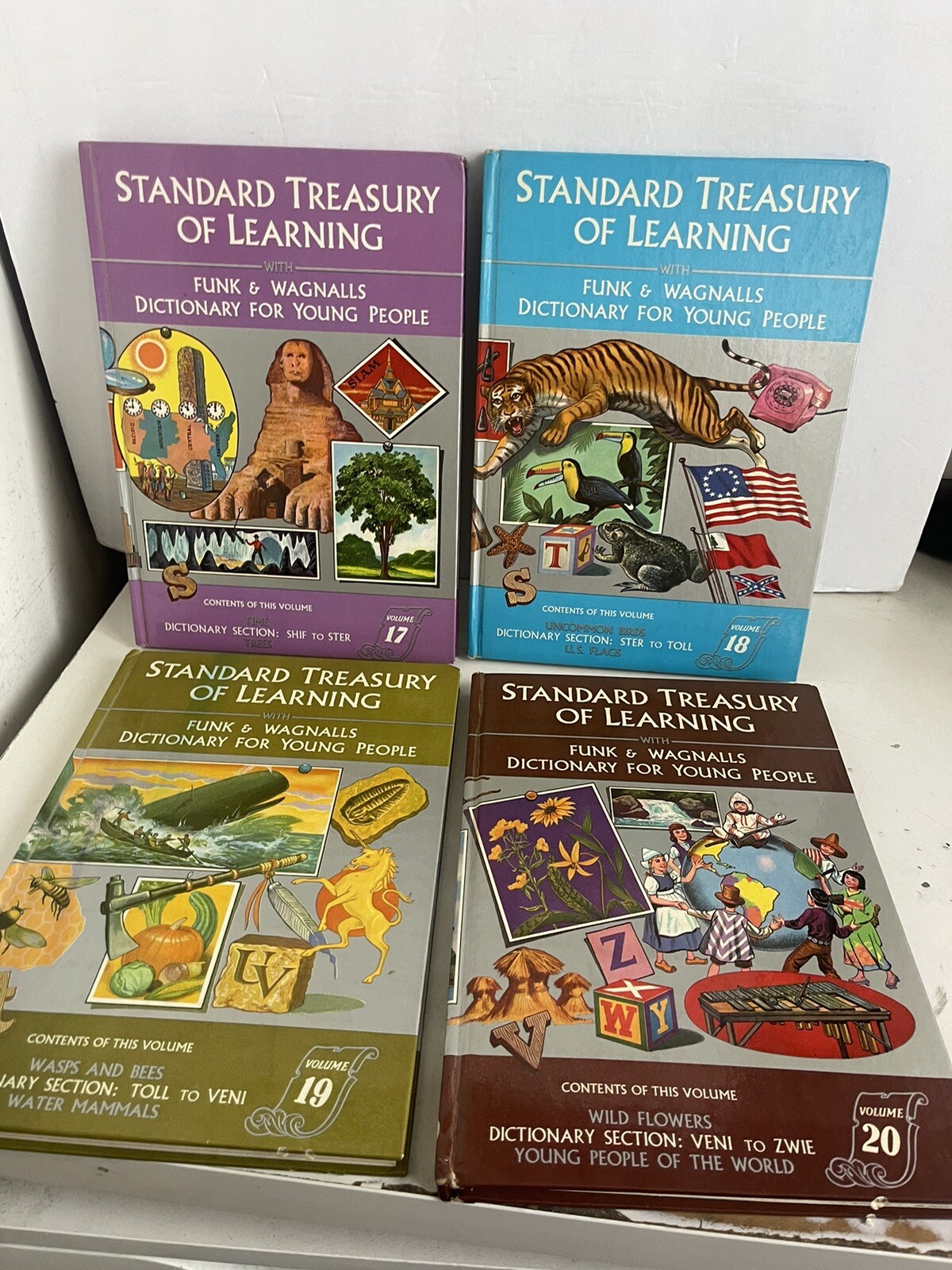 Standard Treasury of Learning Funk and Wagnalls for Youth 20 Vols. Hardcover VTG