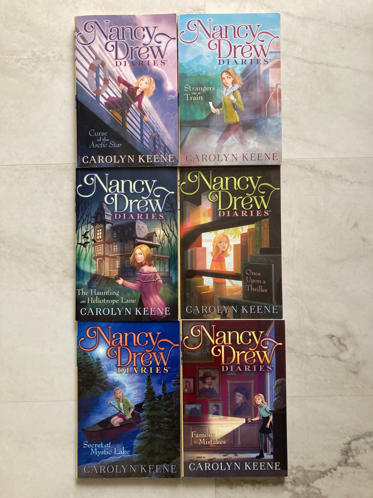 Nancy Drew Diaries Lot of 6 Books