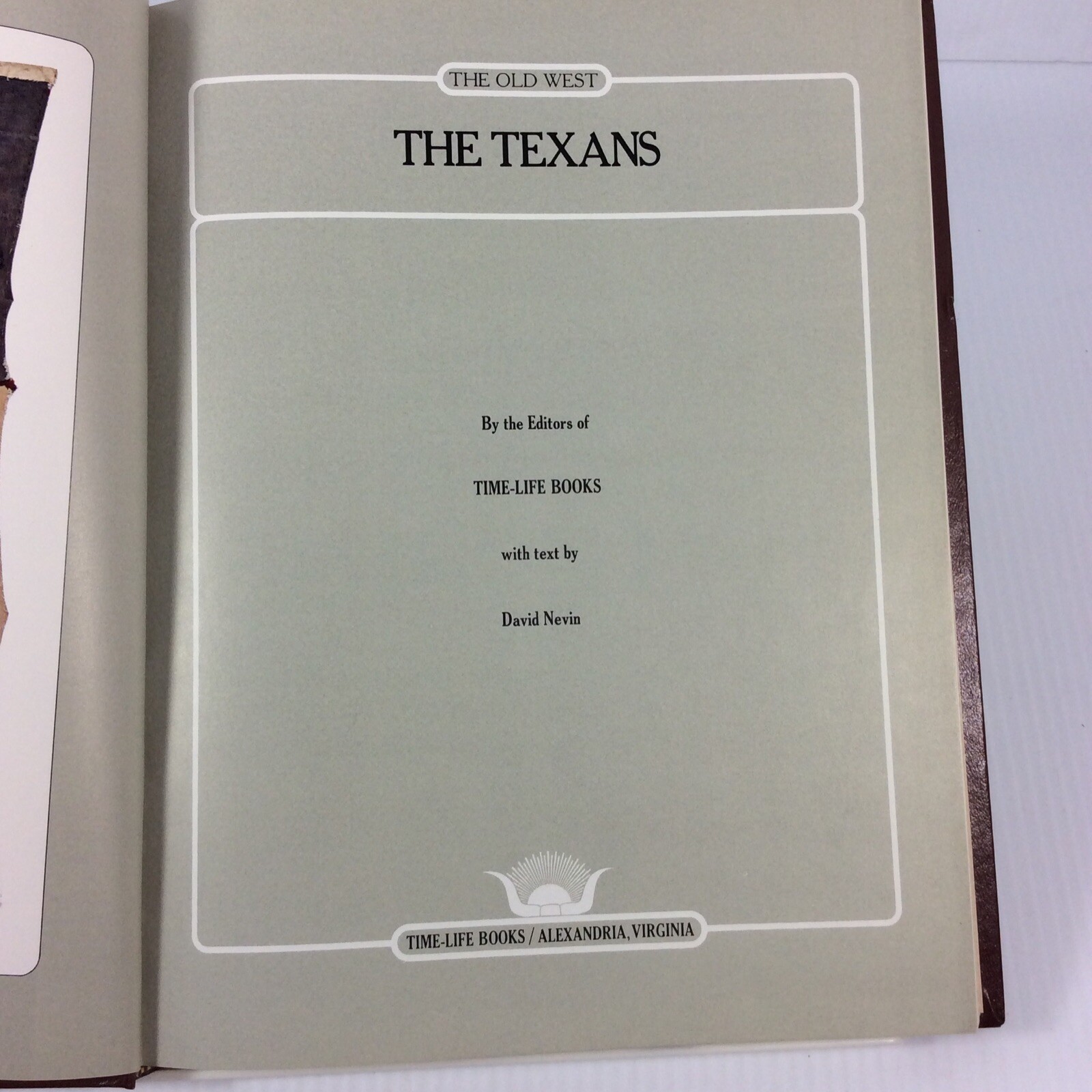 The Old West Series Time Life Books The Texans Textured Hardcover Book