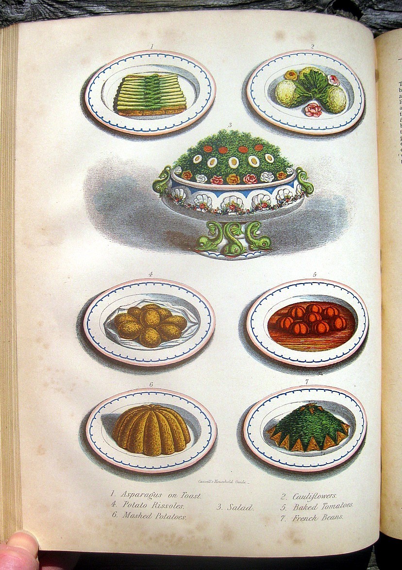 1880 Antique Cookbook Set Victorian House Home Guide Pastry Confectionery Crafts