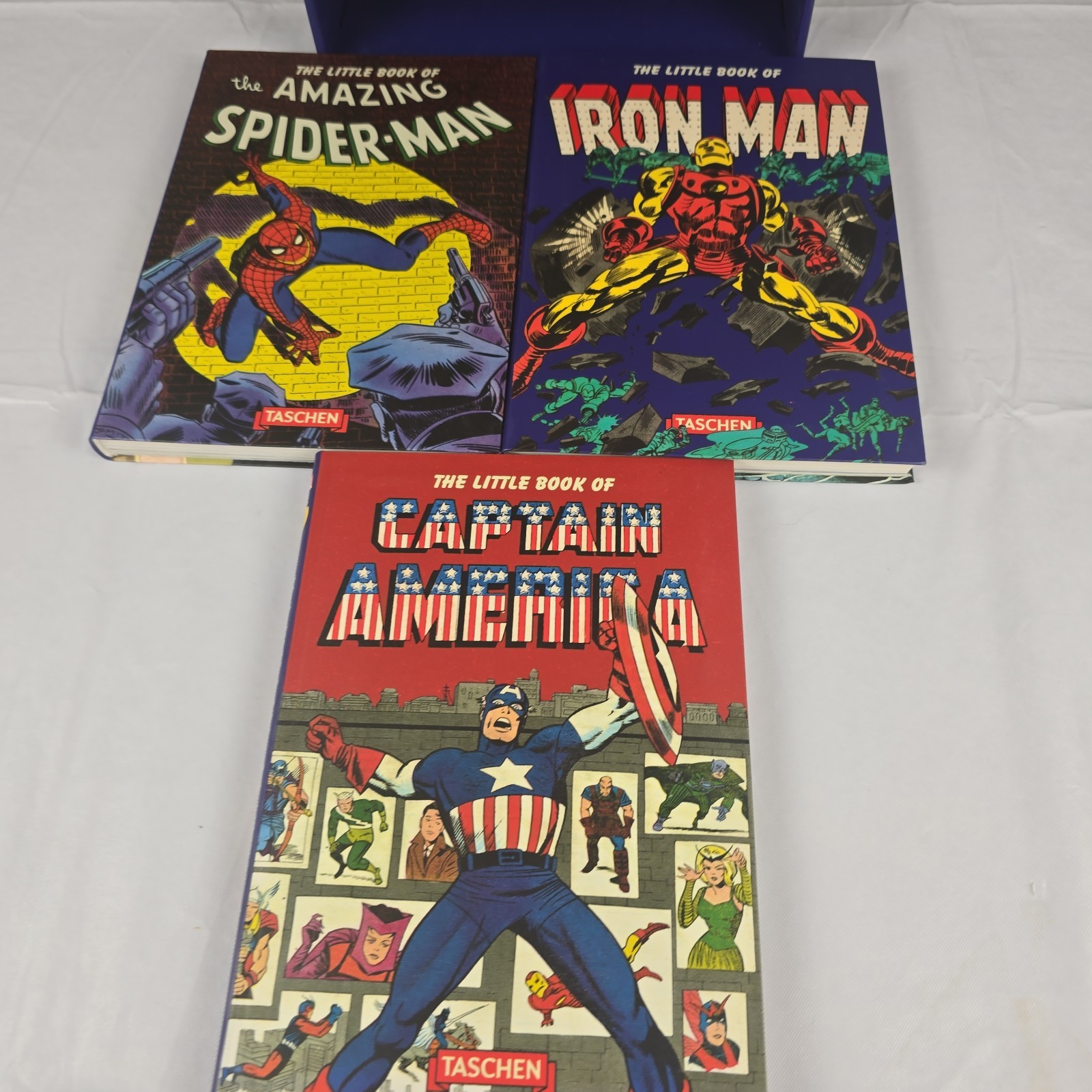 The Mighty World of Marvel 3 Book Box Collection By Roy Thomas Taschen Like New