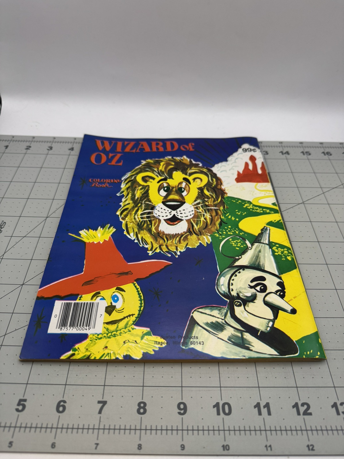 Vintage Wizard Of OZ Preschool Coloring Book 32 Pages Justen Products Unused NOS