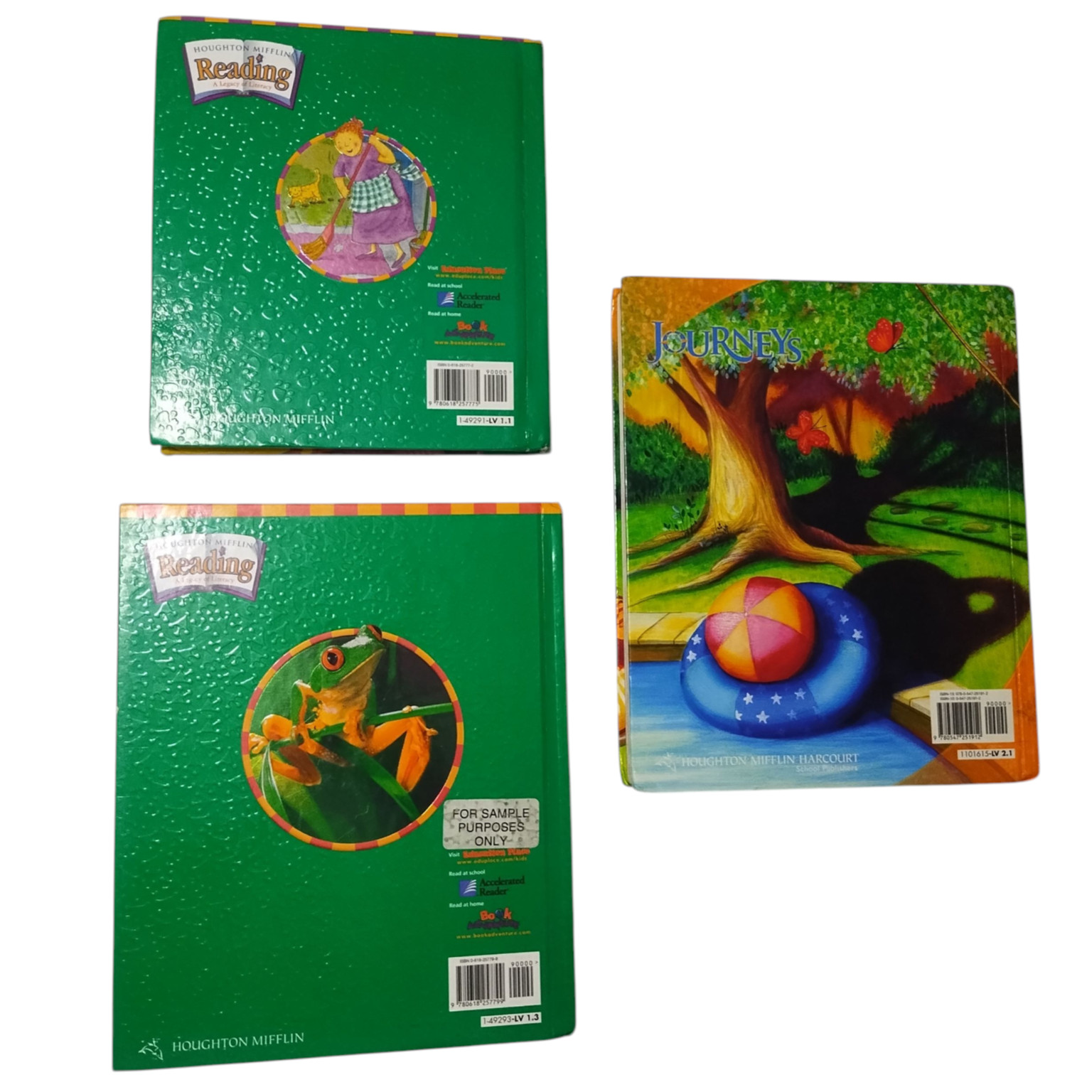 Houghton Mifflin Leveled Reading Levels 1.1 and 1.3 Journeys 2.1 Hardcover Texts