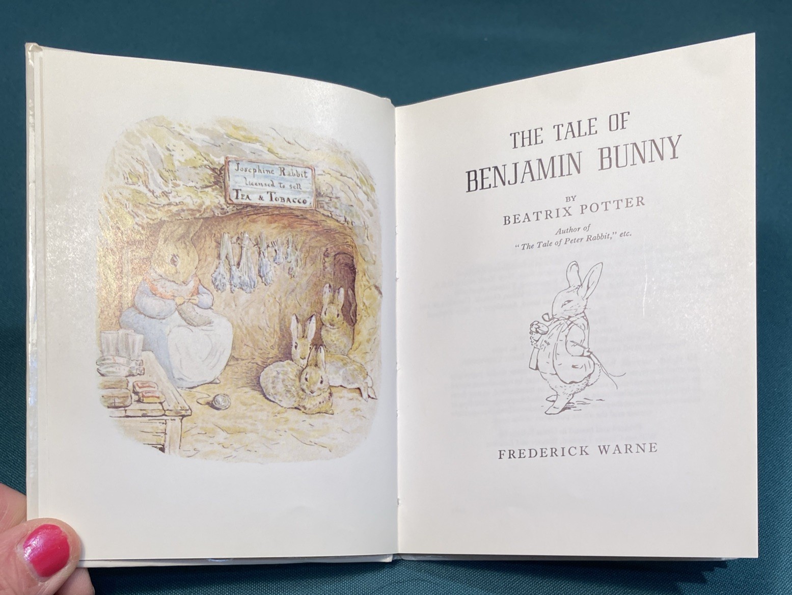 BEATRIX POTTER HARDBACKS ~ F. Warne & Co. ~ Small Matching Set 1-4 PETER RABBIT