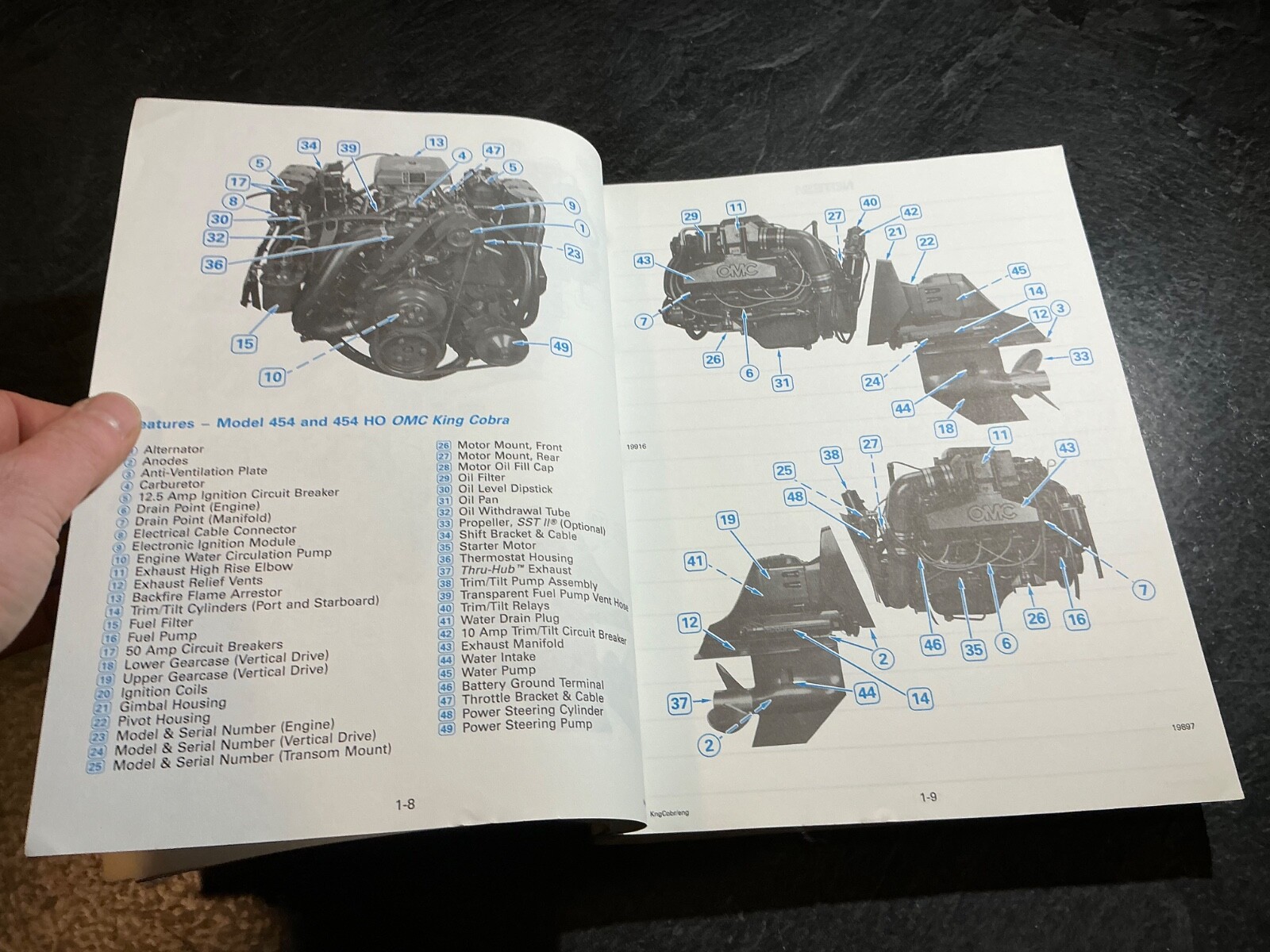 1991 OMC King Cobra Stern Drives RGD Service Manual GM V8 5.7L 350 7.4L 454 C.I.
