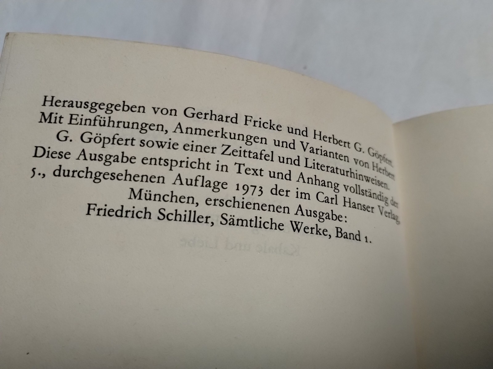 Die Dramen des Sturm & Drang by Friedrich Schiller 1978 Vintage Paperback