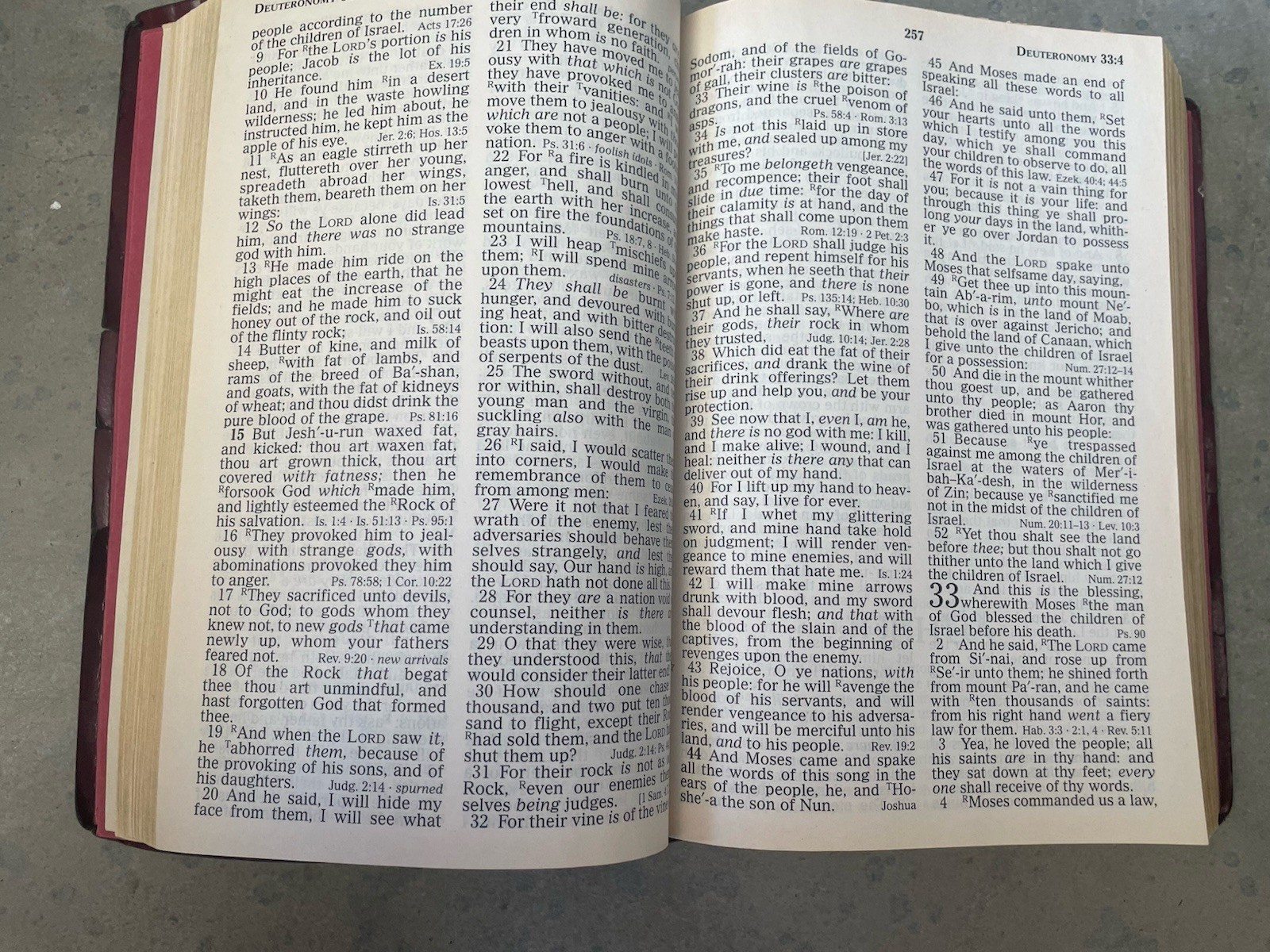 Holy Bible King James Version Giant Print Words Of Christ Nelson Regency