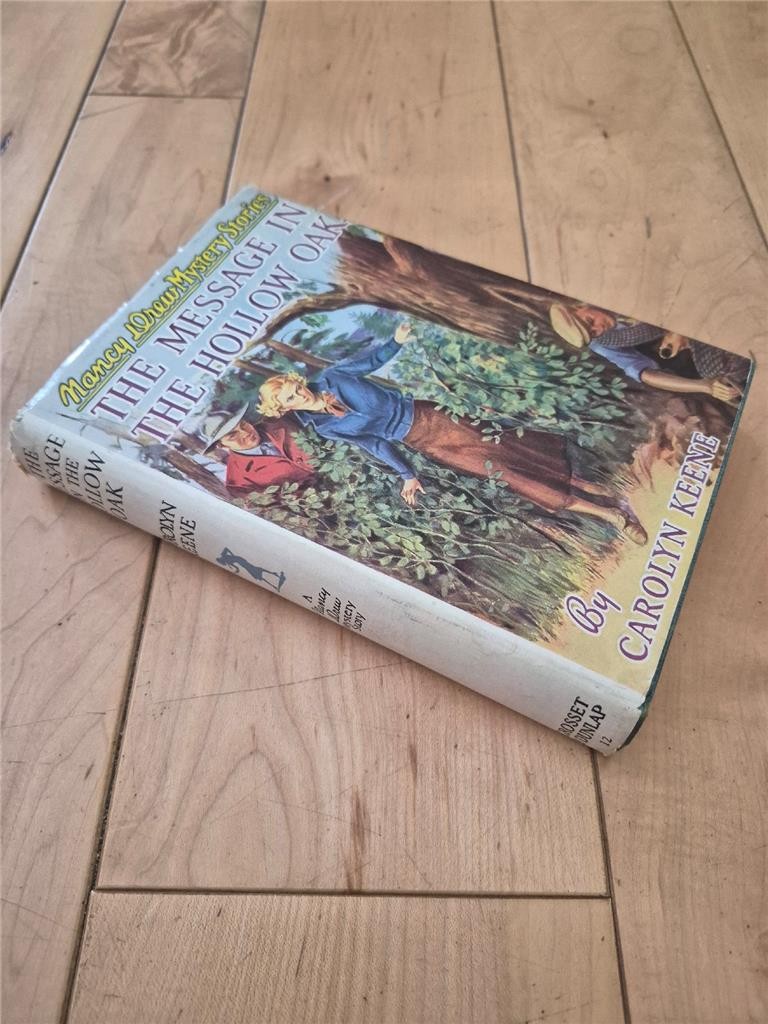 1935 NANCY DREW THE MESSAGE IN THE HOLLOW OAK CAROLYN KEENE HCB/DJ