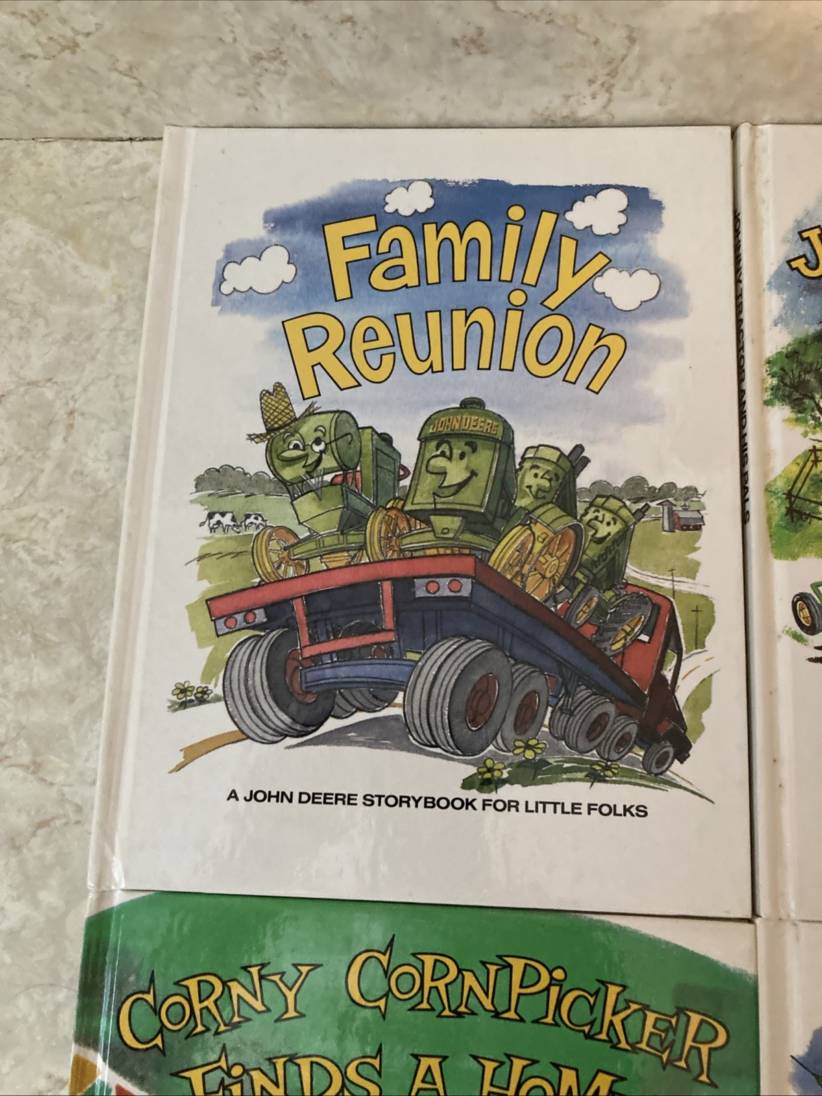 4 John Deere Storybook For Little Folks Books Johnny Tractor- Corny Cornpicker