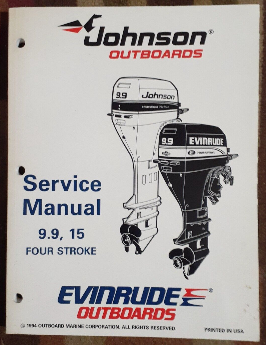 1995 Johnson/Evinrude Outboards 9.9/15 HP Four Stroke Repair Service Manual