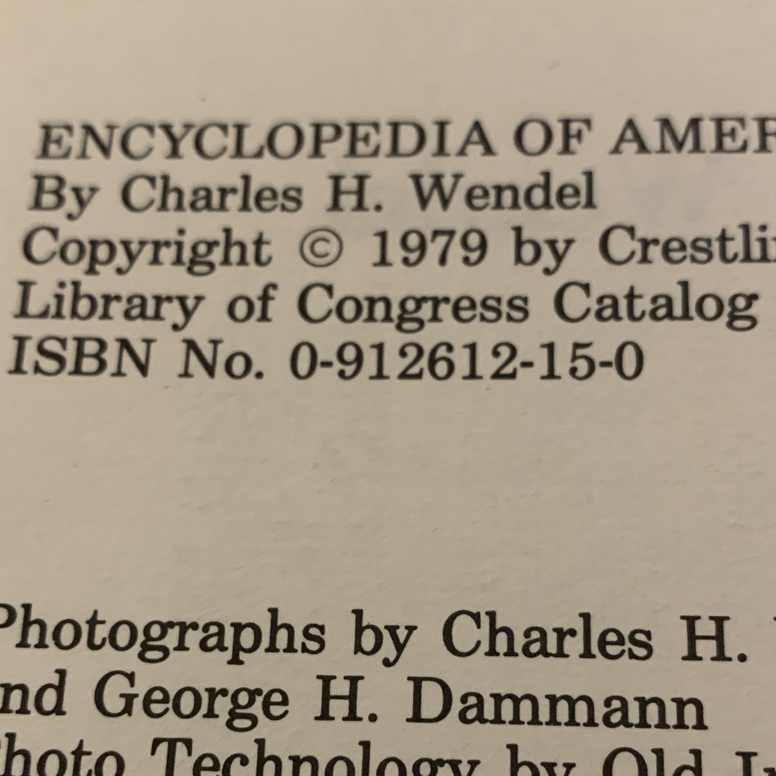 Charles H. Wendel Encyclopedia of American Farm Tractors Hardcover 1979