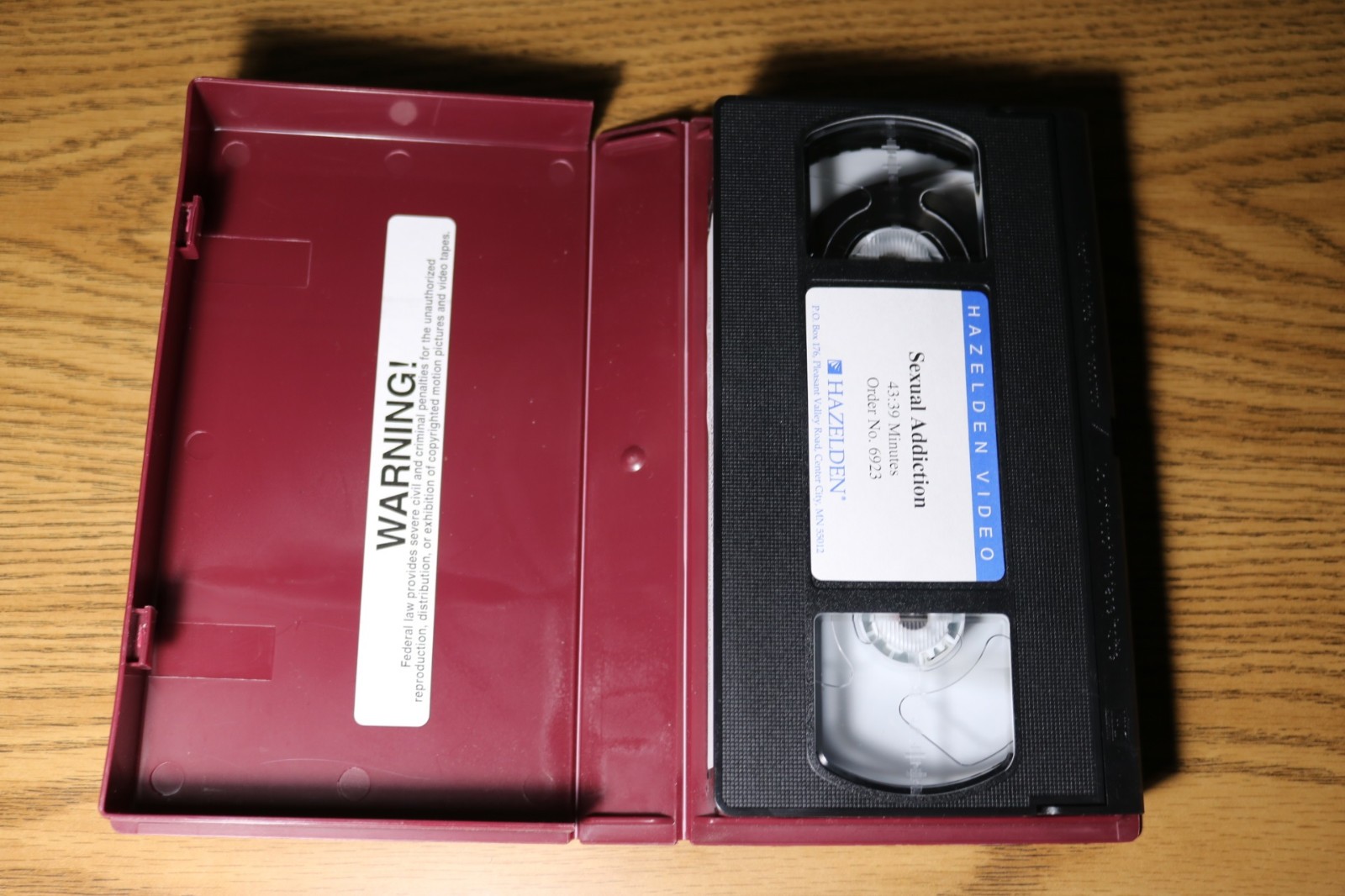 Sexual Addiction VHS Hazelden Video Recovery Therapy 6923 43 Minutes
