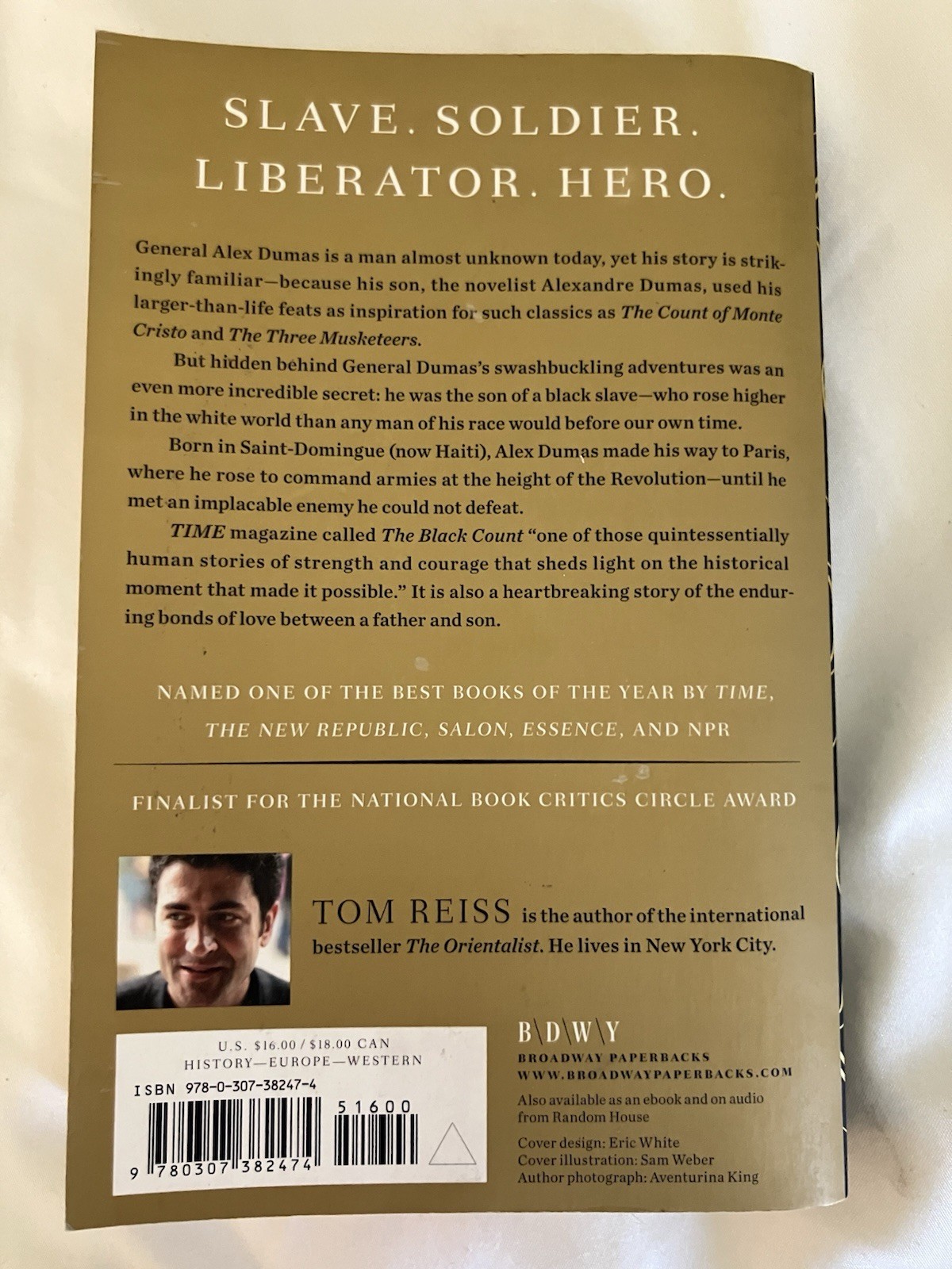 Black Count by Tom Reiss 2012 Trade Paperback 1st Pulitzer Alexandre Dumas
