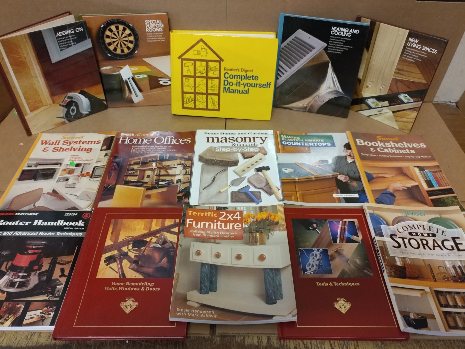 Lot of 20 Do-It-Yourself How-to Remodel Handyman Home Repair Books RANDOM*MIX