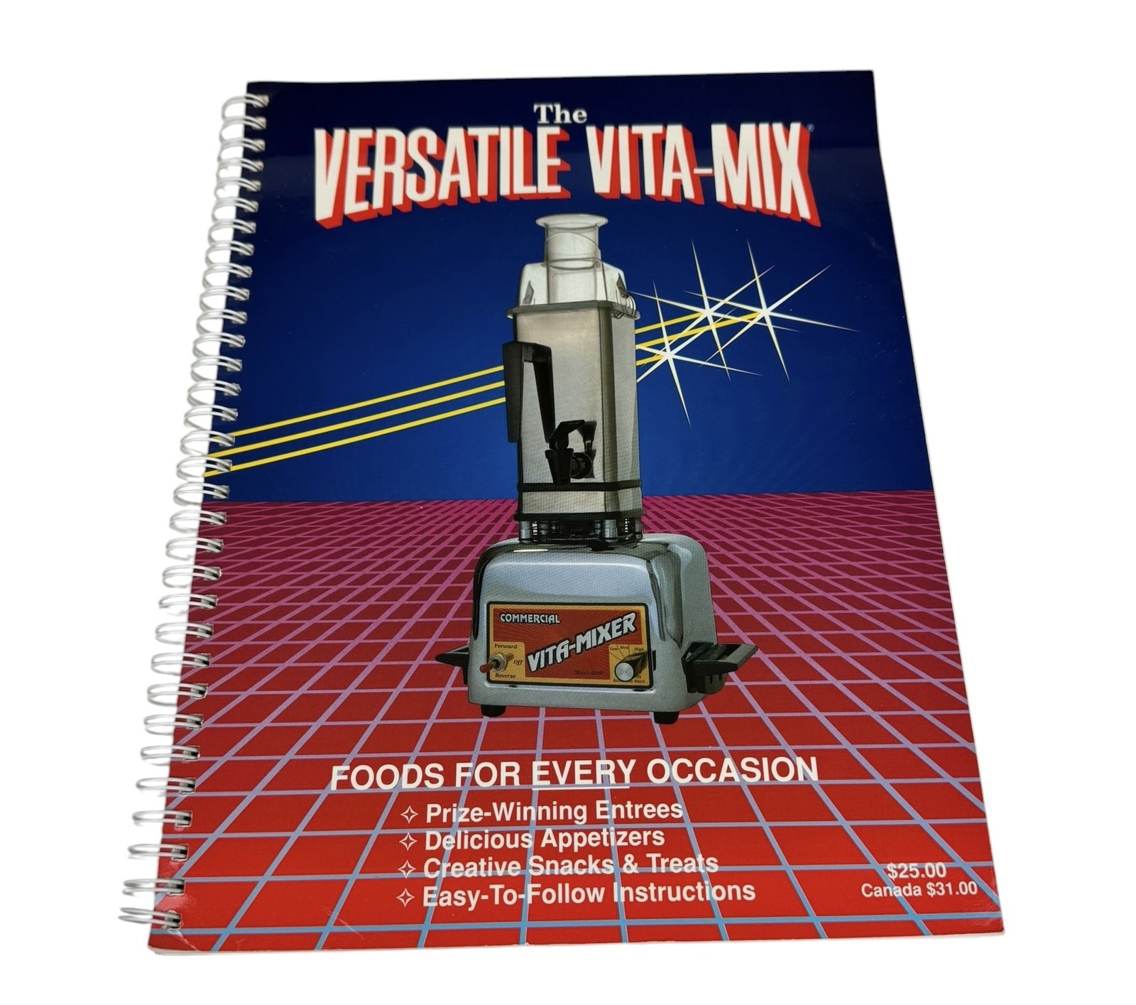 The Versatile Vita-Mix Cookbook Recipe Book Spiral Bound Vintage Kitchen