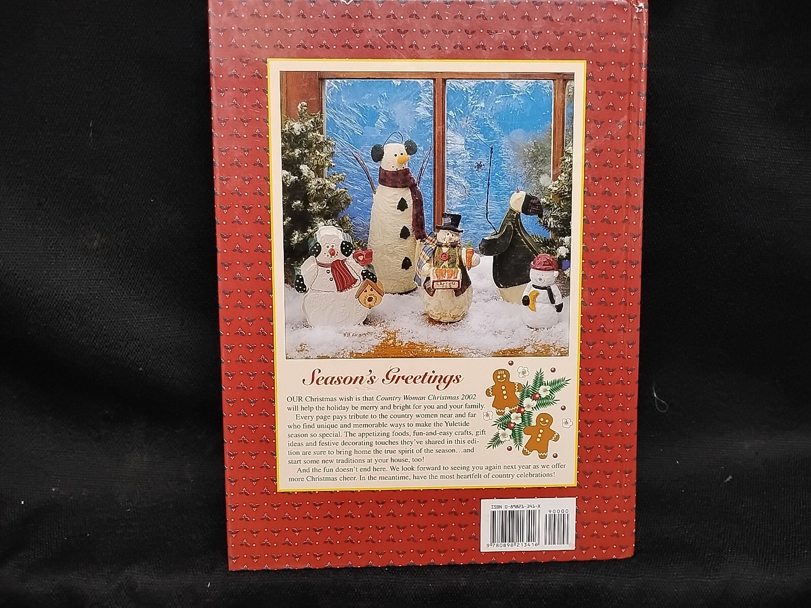 Country Woman Christmas 2002 by Kathleen Anderson Hard Cover Book 114 pages