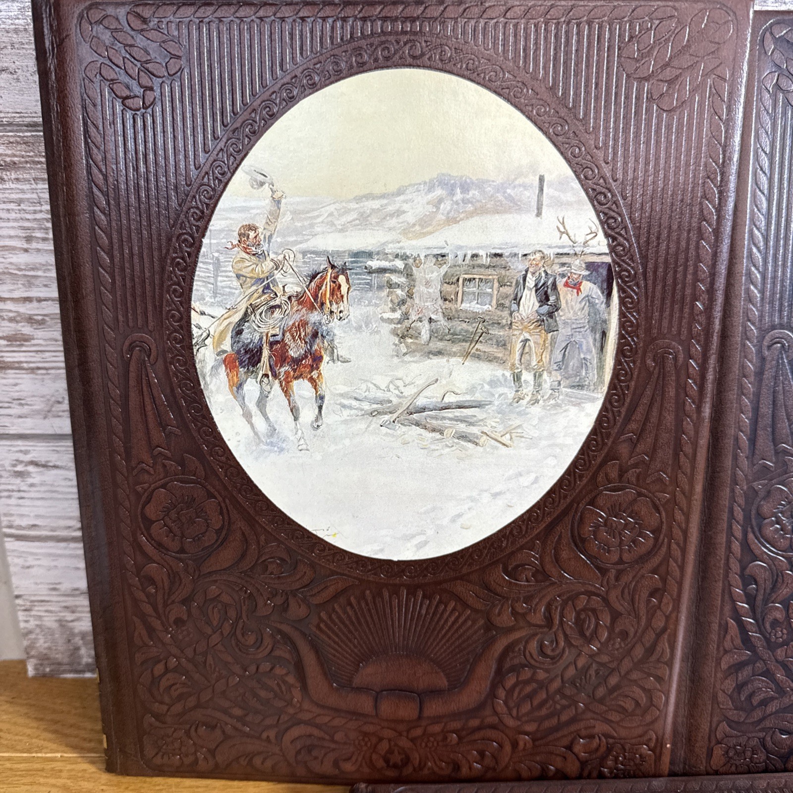 Lot 5 Vintage The Old West Series Time Life Books Cowboys Railroader Leatherette