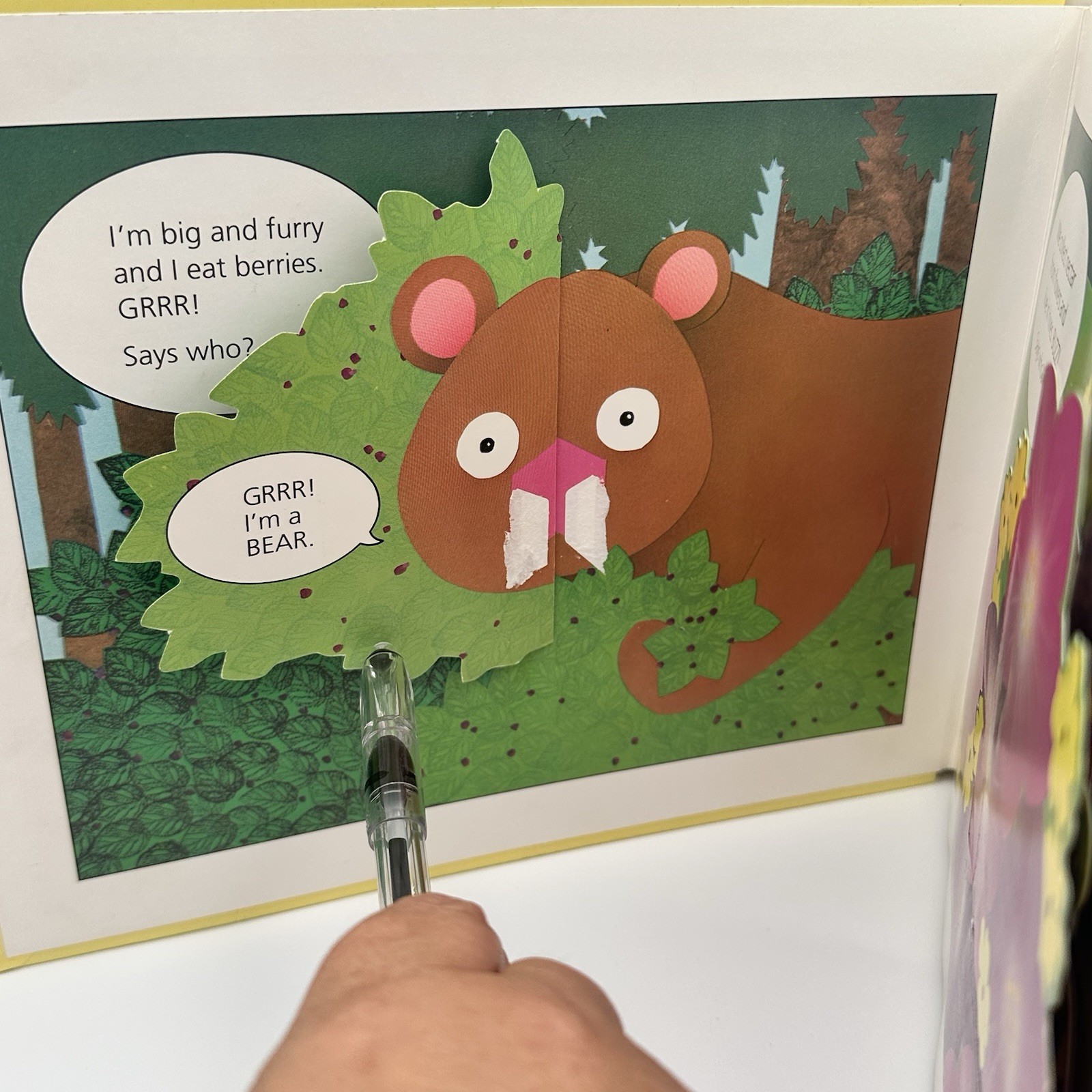 Says Who? : A Pop-Up Book of Animal Sounds by David A. Carter HC 1993