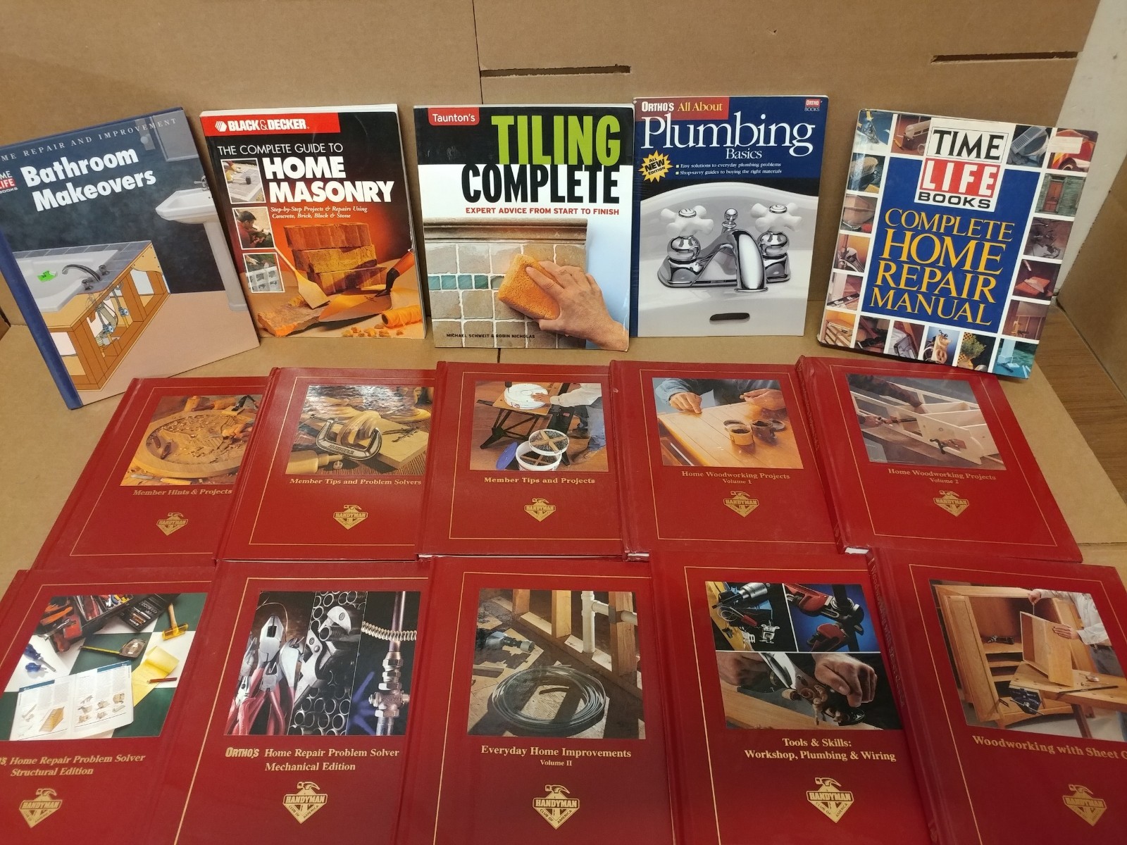 Lot of 20 Do-It-Yourself How-to Remodel Handyman Home Repair Books RANDOM*MIX