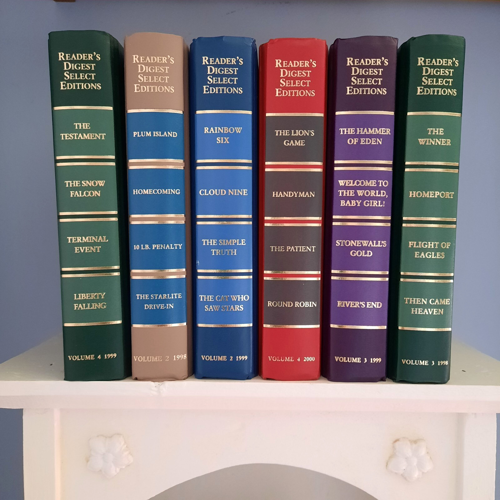 Reader’s Digest Condensed Books Lot of 6 Staging Multicolor Decor Display HC #6